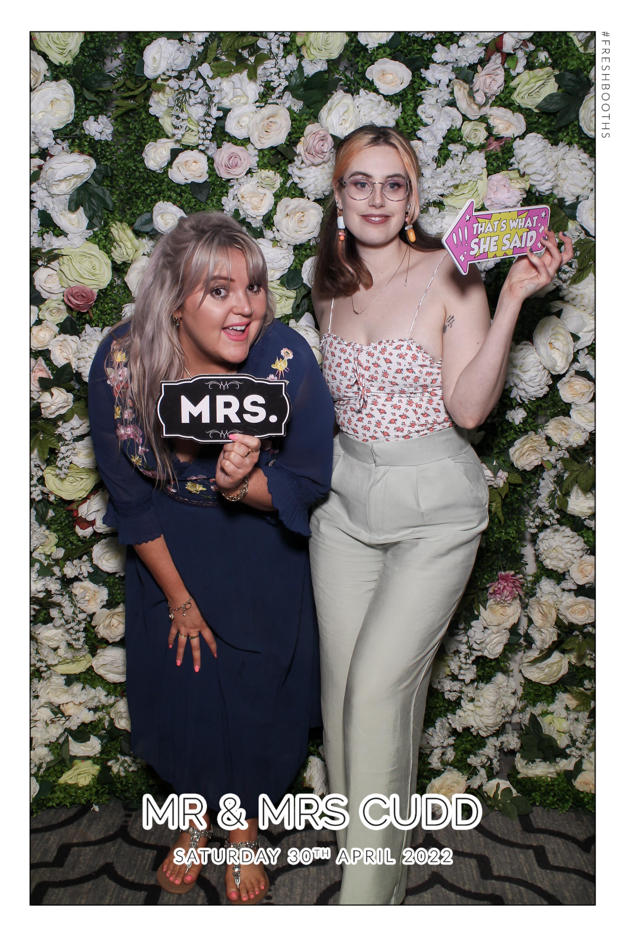 Mr & Mrs Cudd - Selfie Mirror | View more photos from the event at gallery.freshbooths.com/u/FreshBooths/Mr-Mrs-Cudd-Selfie-Mirror