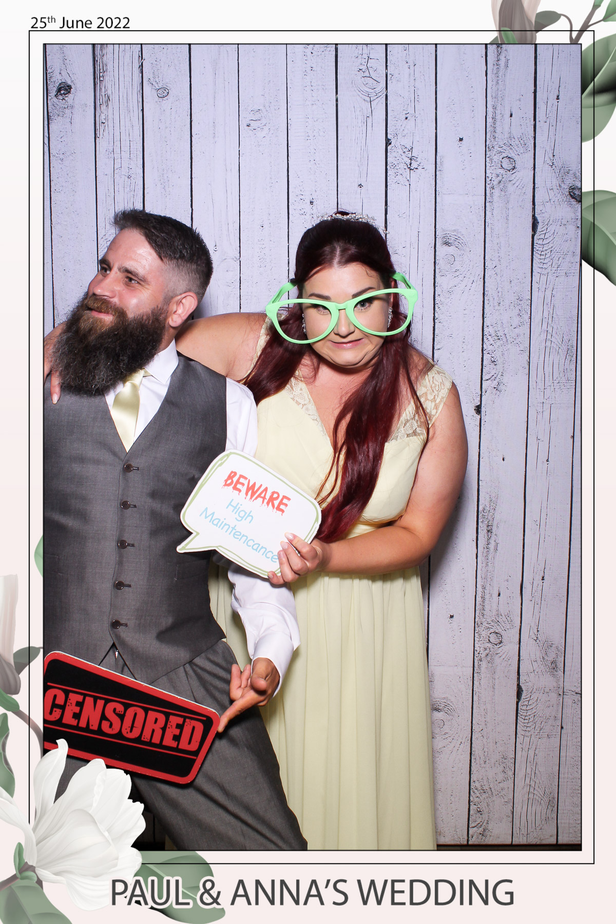 Paul & Anna's Wedding - Selfie Mirror | View more photos from the event at gallery.freshbooths.com/u/FreshBooths/Paul-Annas-Wedding-Selfie-Mirror