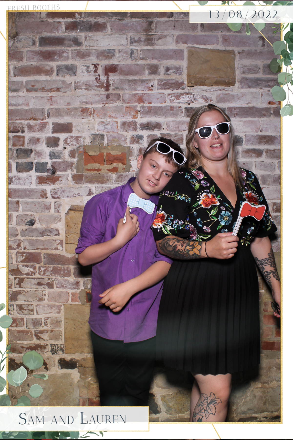 Sam & Lauren- Selfie Mirror | View more photos from the event at gallery.freshbooths.com/u/FreshBooths/Sam-Lauren-Selfie-Mirror