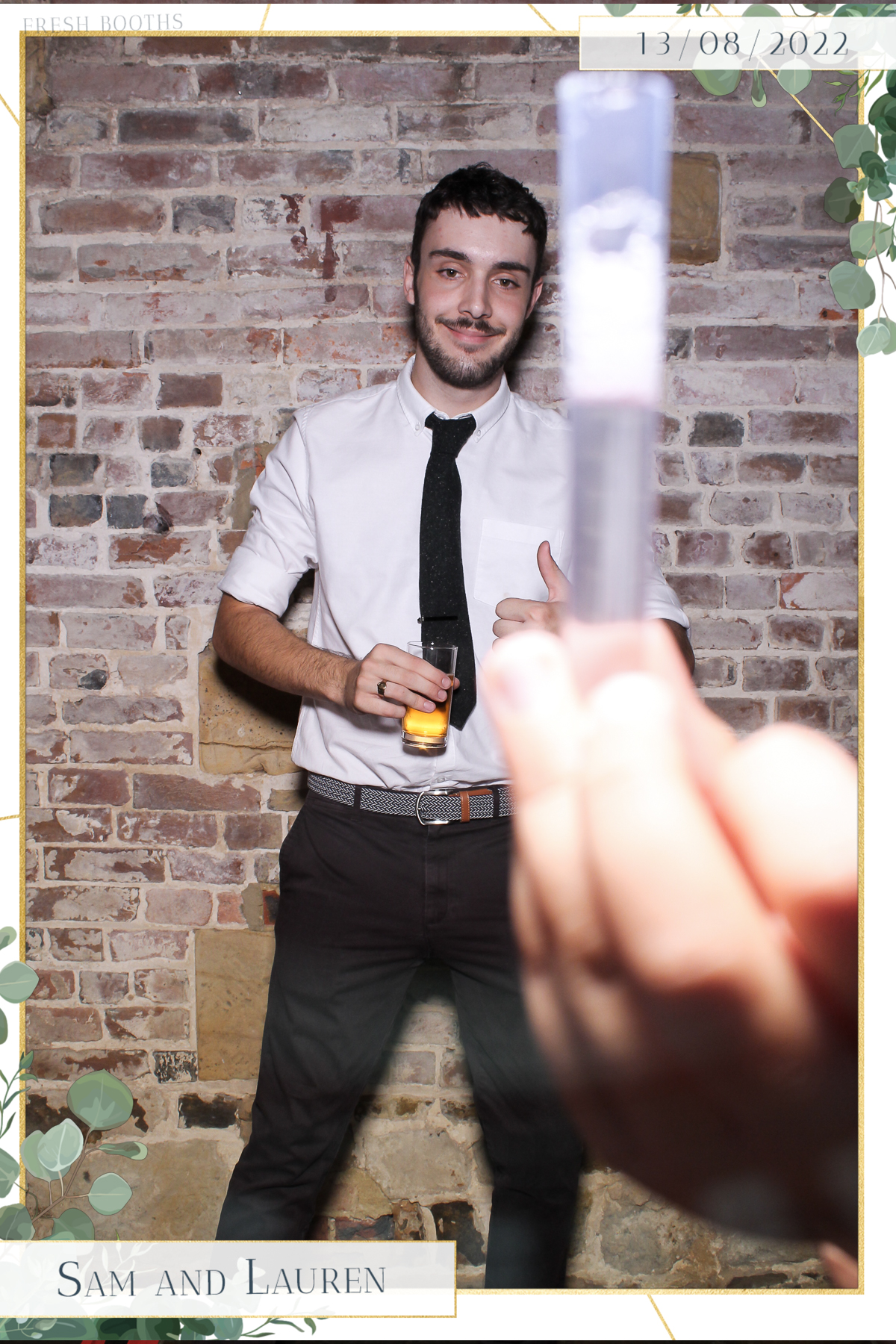 Sam & Lauren- Selfie Mirror | View more photos from the event at gallery.freshbooths.com/u/FreshBooths/Sam-Lauren-Selfie-Mirror