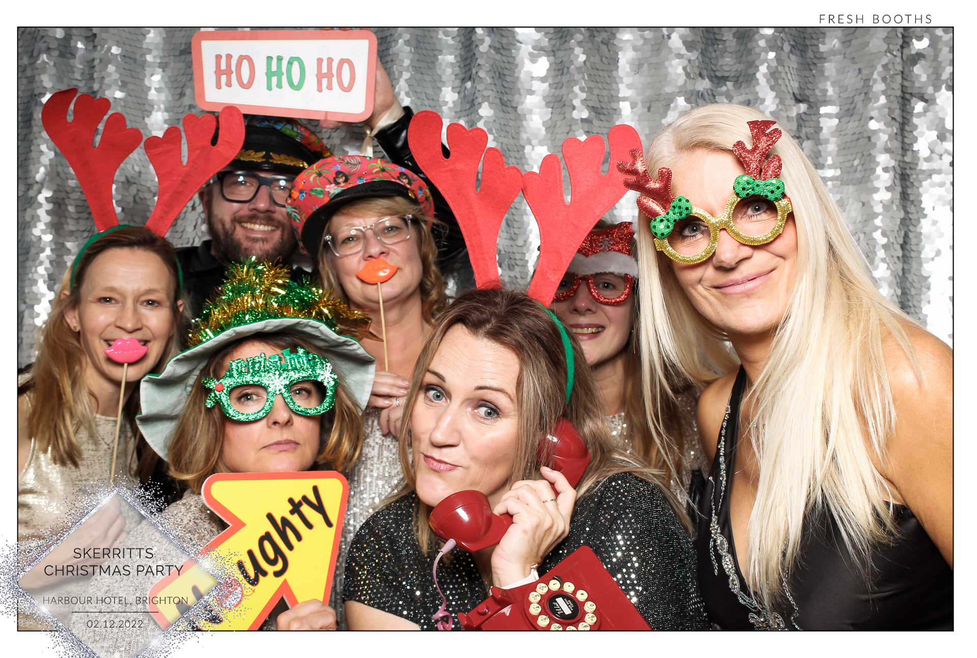 Skerritts Christmas Party - Classic Open Booth | View more photos from the event at gallery.freshbooths.com/u/FreshBooths/Skerritts-Christmas-Party-Classic-Open-Booth