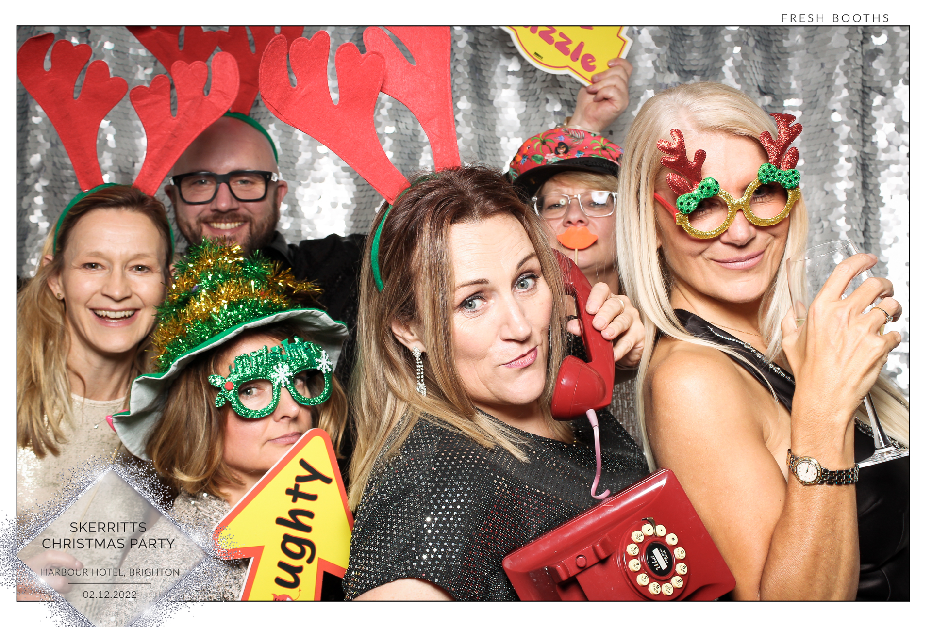 Skerritts Christmas Party - Classic Open Booth | View more photos from the event at gallery.freshbooths.com/u/FreshBooths/Skerritts-Christmas-Party-Classic-Open-Booth