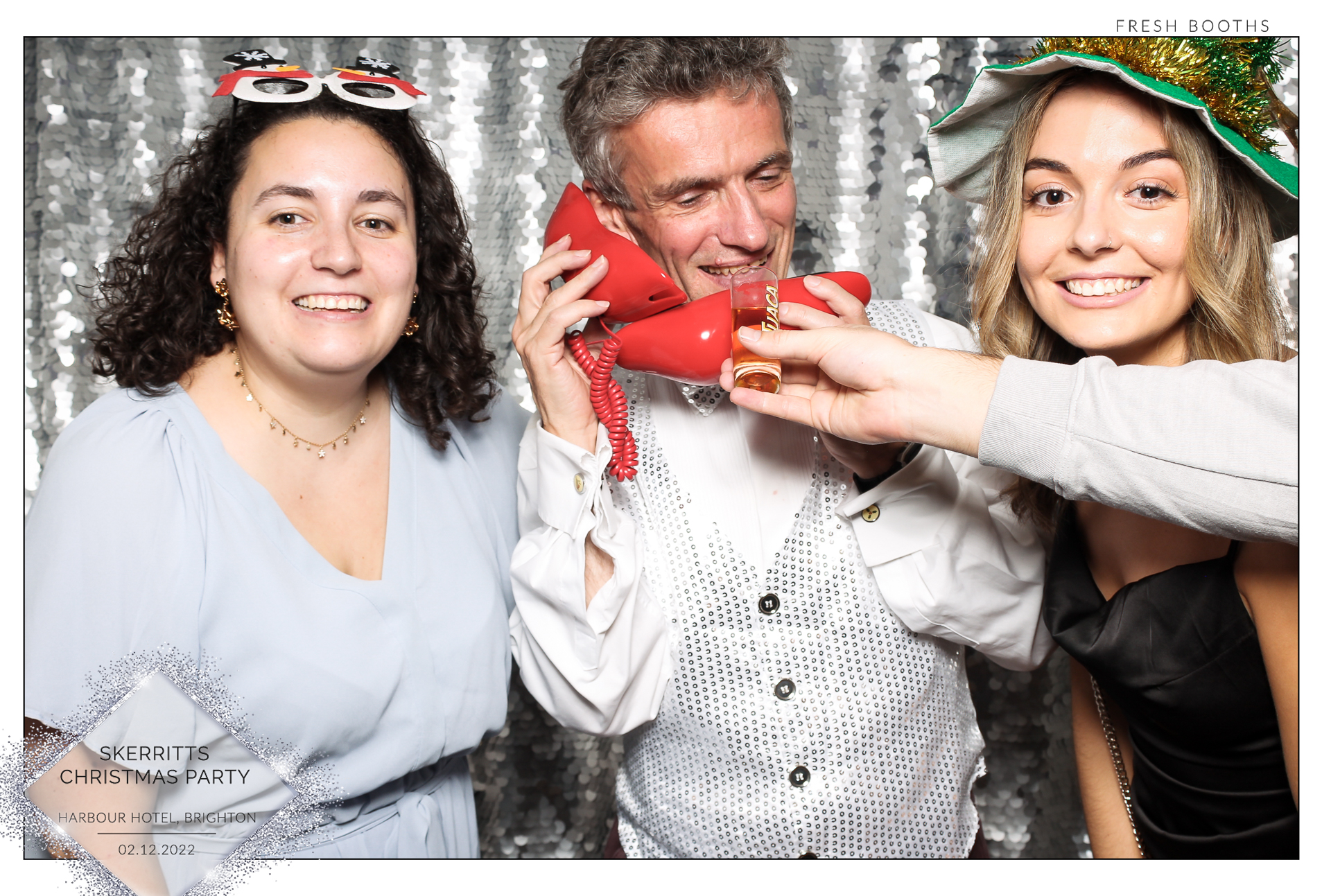 Skerritts Christmas Party - Classic Open Booth | View more photos from the event at gallery.freshbooths.com/u/FreshBooths/Skerritts-Christmas-Party-Classic-Open-Booth
