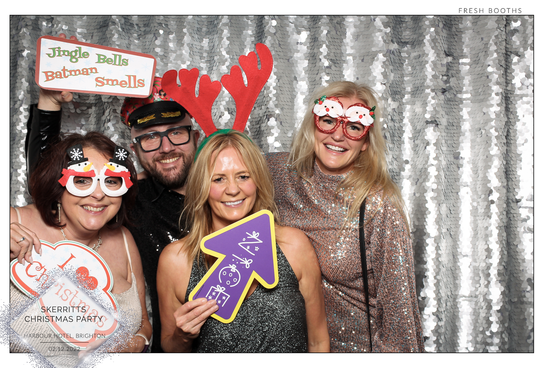 Skerritts Christmas Party - Classic Open Booth | View more photos from the event at gallery.freshbooths.com/u/FreshBooths/Skerritts-Christmas-Party-Classic-Open-Booth