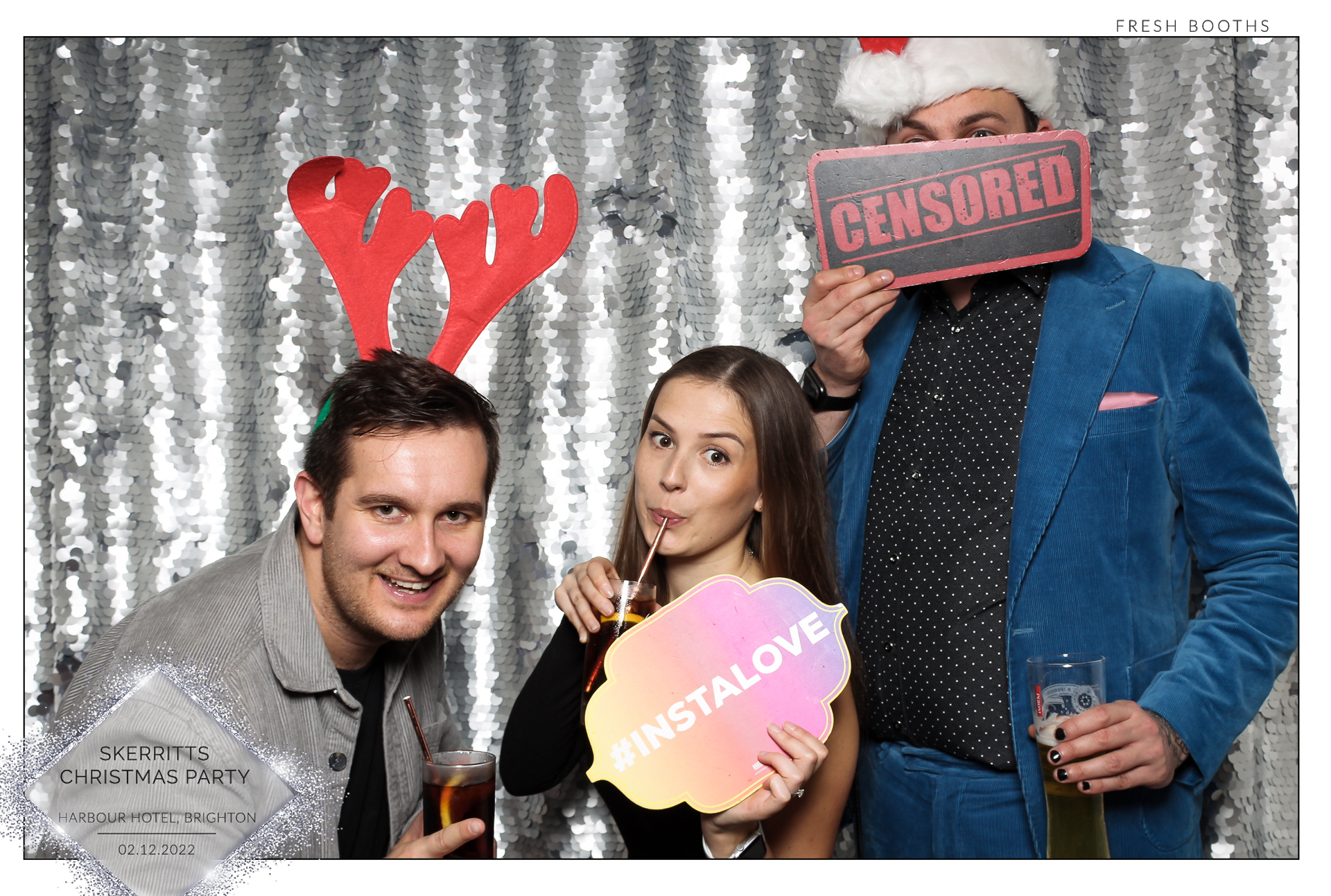 Skerritts Christmas Party - Classic Open Booth | View more photos from the event at gallery.freshbooths.com/u/FreshBooths/Skerritts-Christmas-Party-Classic-Open-Booth