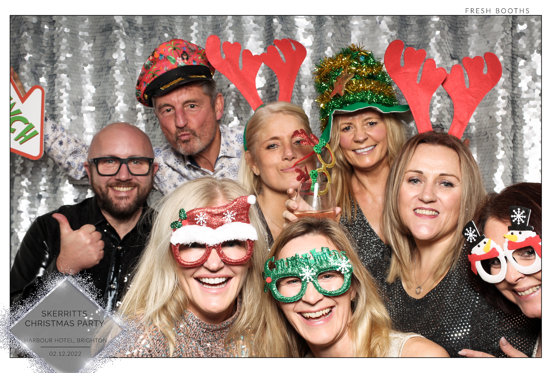Skerritts Christmas Party - Classic Open Booth | View more photos from the event at gallery.freshbooths.com/u/FreshBooths/Skerritts-Christmas-Party-Classic-Open-Booth