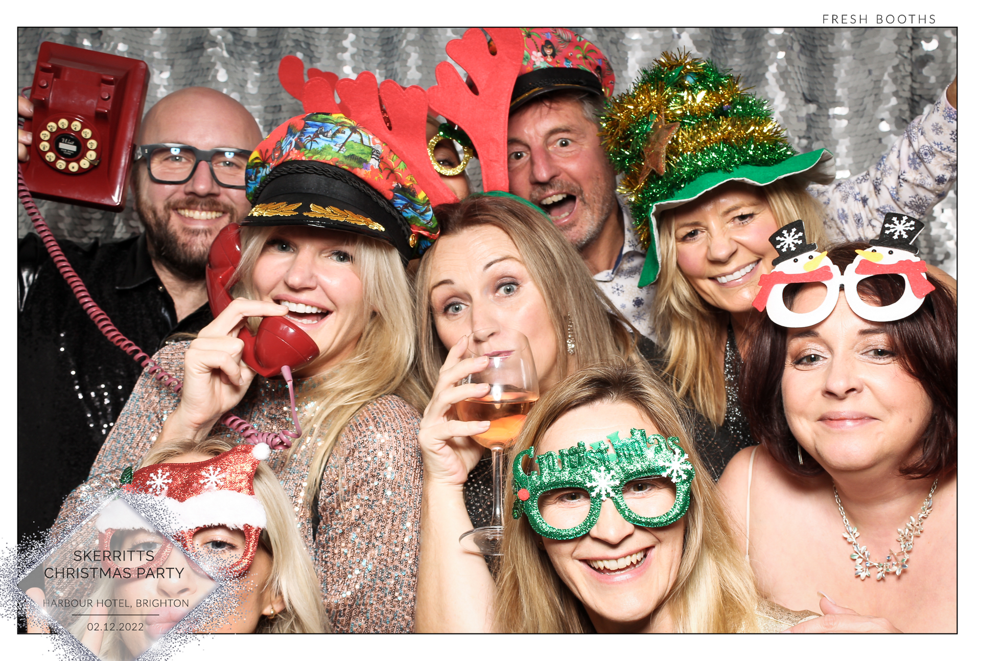 Skerritts Christmas Party - Classic Open Booth | View more photos from the event at gallery.freshbooths.com/u/FreshBooths/Skerritts-Christmas-Party-Classic-Open-Booth