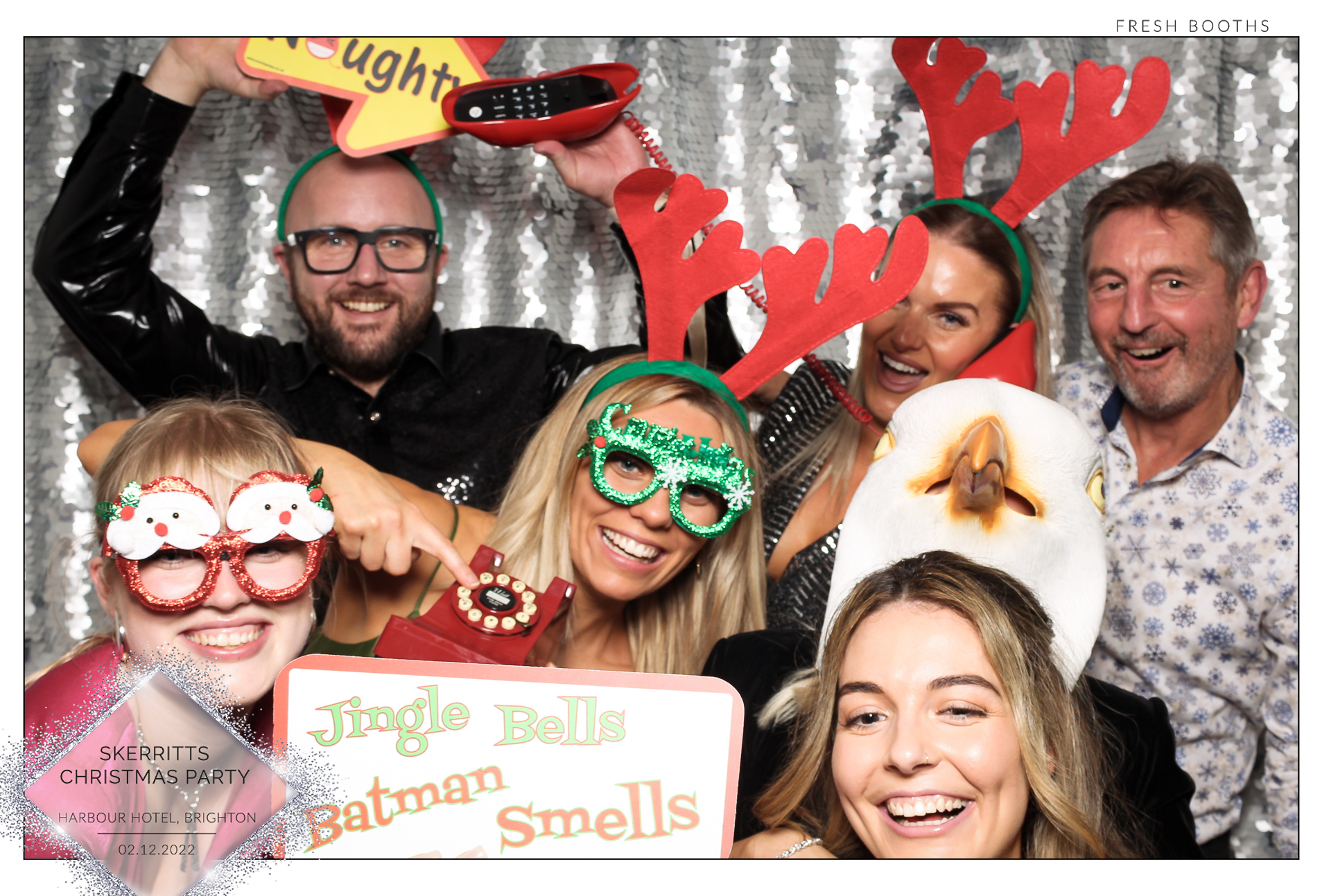 Skerritts Christmas Party - Classic Open Booth | View more photos from the event at gallery.freshbooths.com/u/FreshBooths/Skerritts-Christmas-Party-Classic-Open-Booth