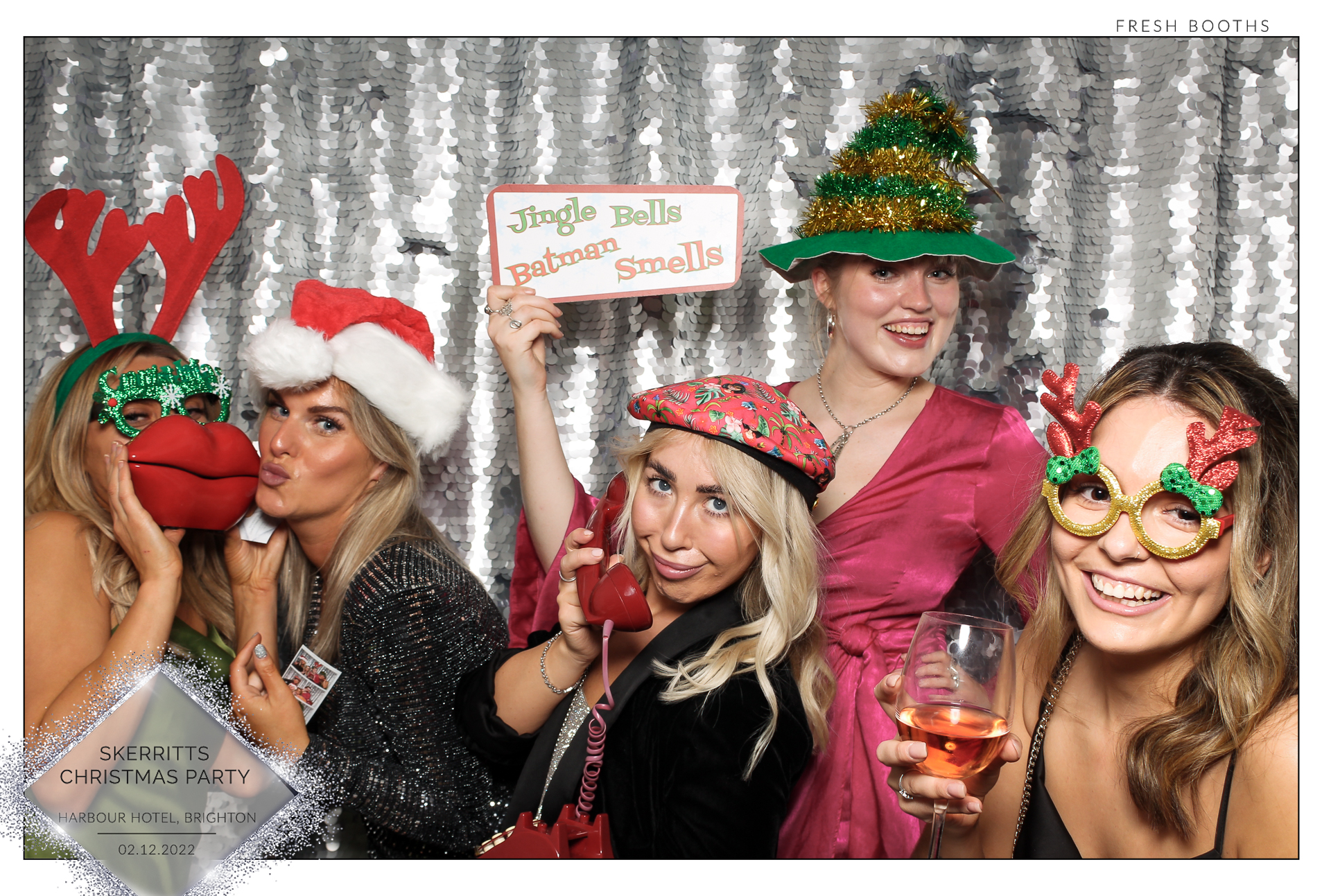 Skerritts Christmas Party - Classic Open Booth | View more photos from the event at gallery.freshbooths.com/u/FreshBooths/Skerritts-Christmas-Party-Classic-Open-Booth