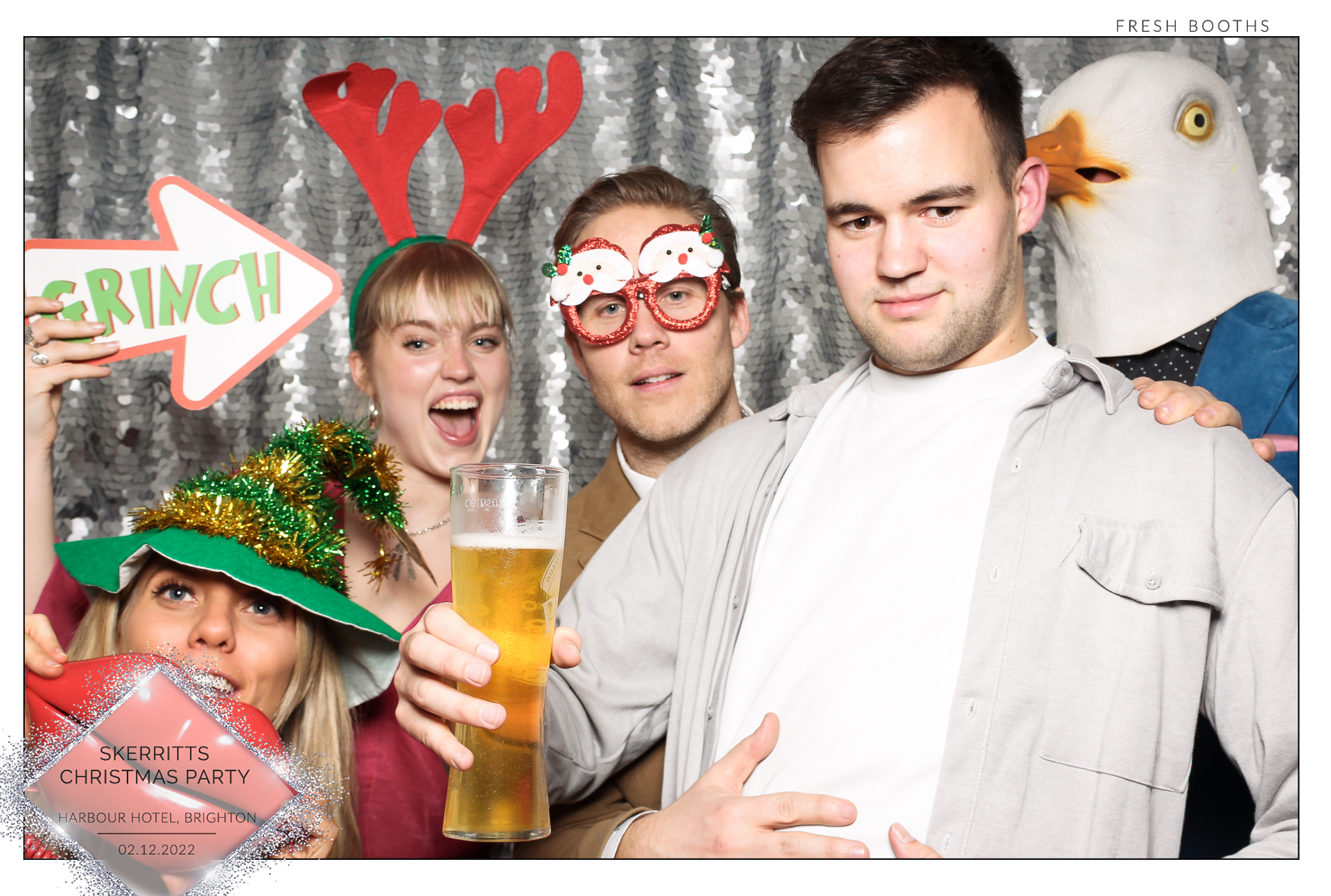 Skerritts Christmas Party - Classic Open Booth | View more photos from the event at gallery.freshbooths.com/u/FreshBooths/Skerritts-Christmas-Party-Classic-Open-Booth