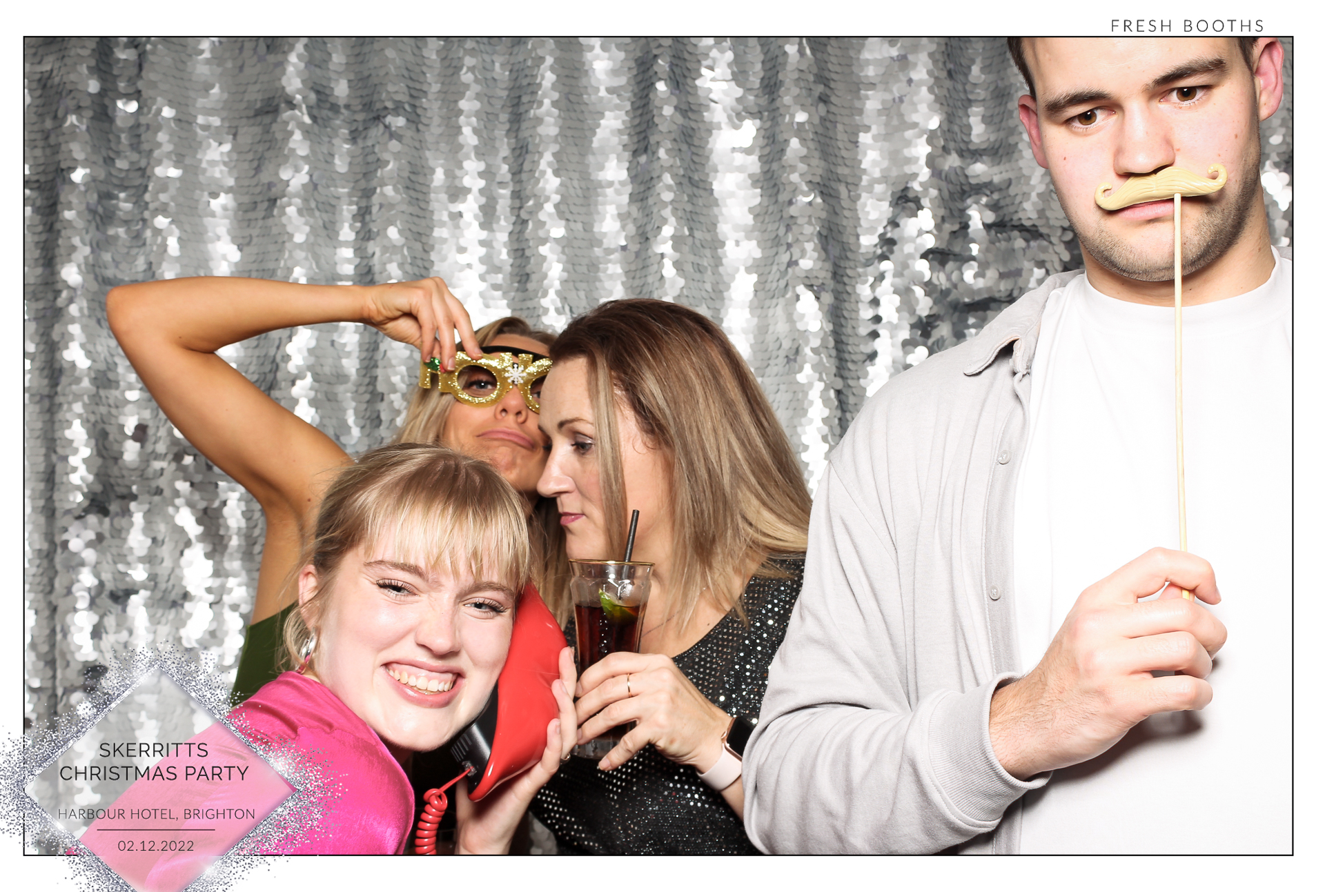 Skerritts Christmas Party - Classic Open Booth | View more photos from the event at gallery.freshbooths.com/u/FreshBooths/Skerritts-Christmas-Party-Classic-Open-Booth