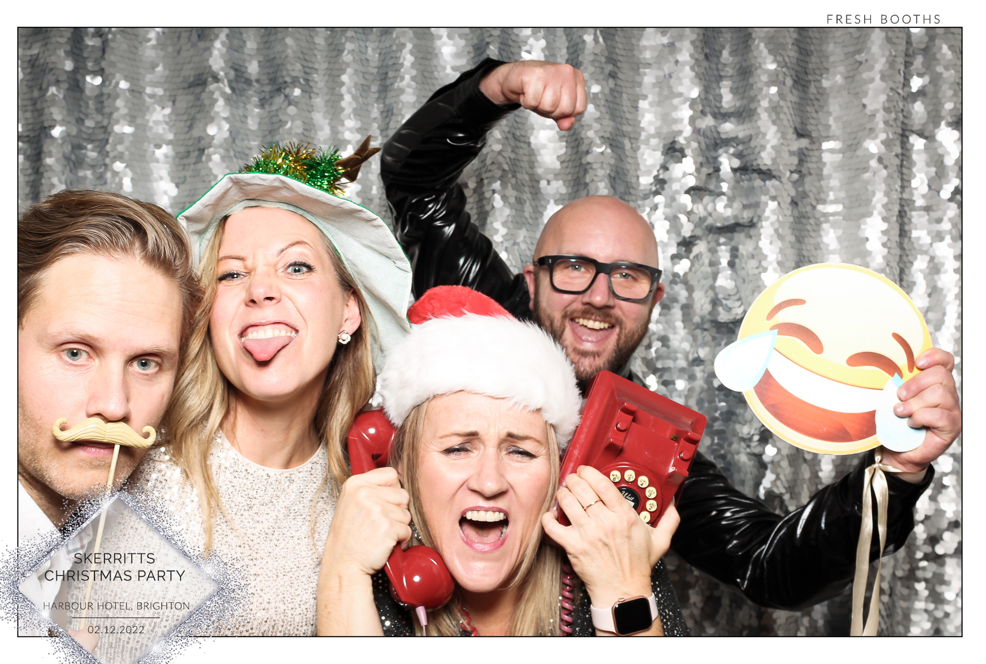 Skerritts Christmas Party - Classic Open Booth | View more photos from the event at gallery.freshbooths.com/u/FreshBooths/Skerritts-Christmas-Party-Classic-Open-Booth