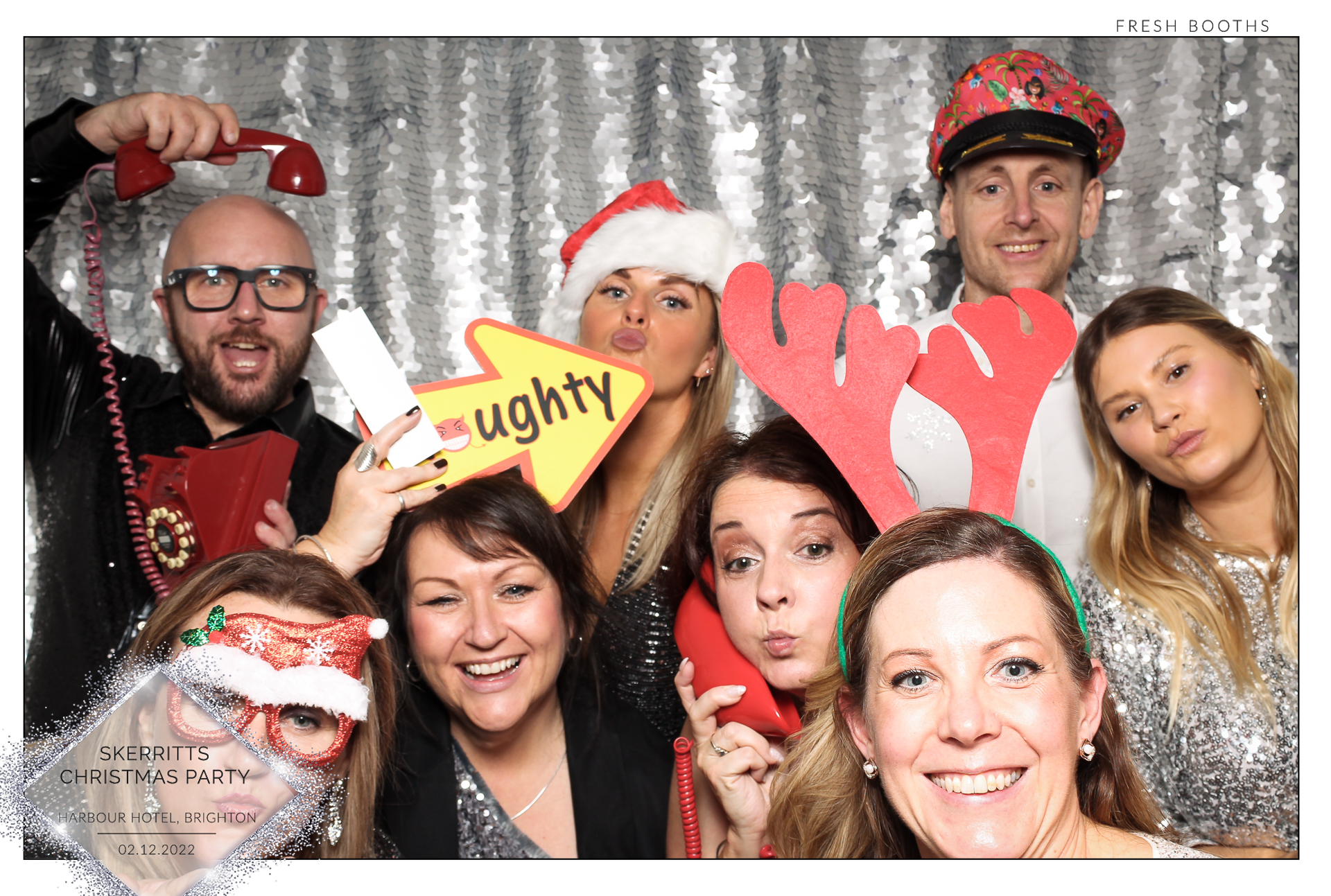 Skerritts Christmas Party - Classic Open Booth | View more photos from the event at gallery.freshbooths.com/u/FreshBooths/Skerritts-Christmas-Party-Classic-Open-Booth