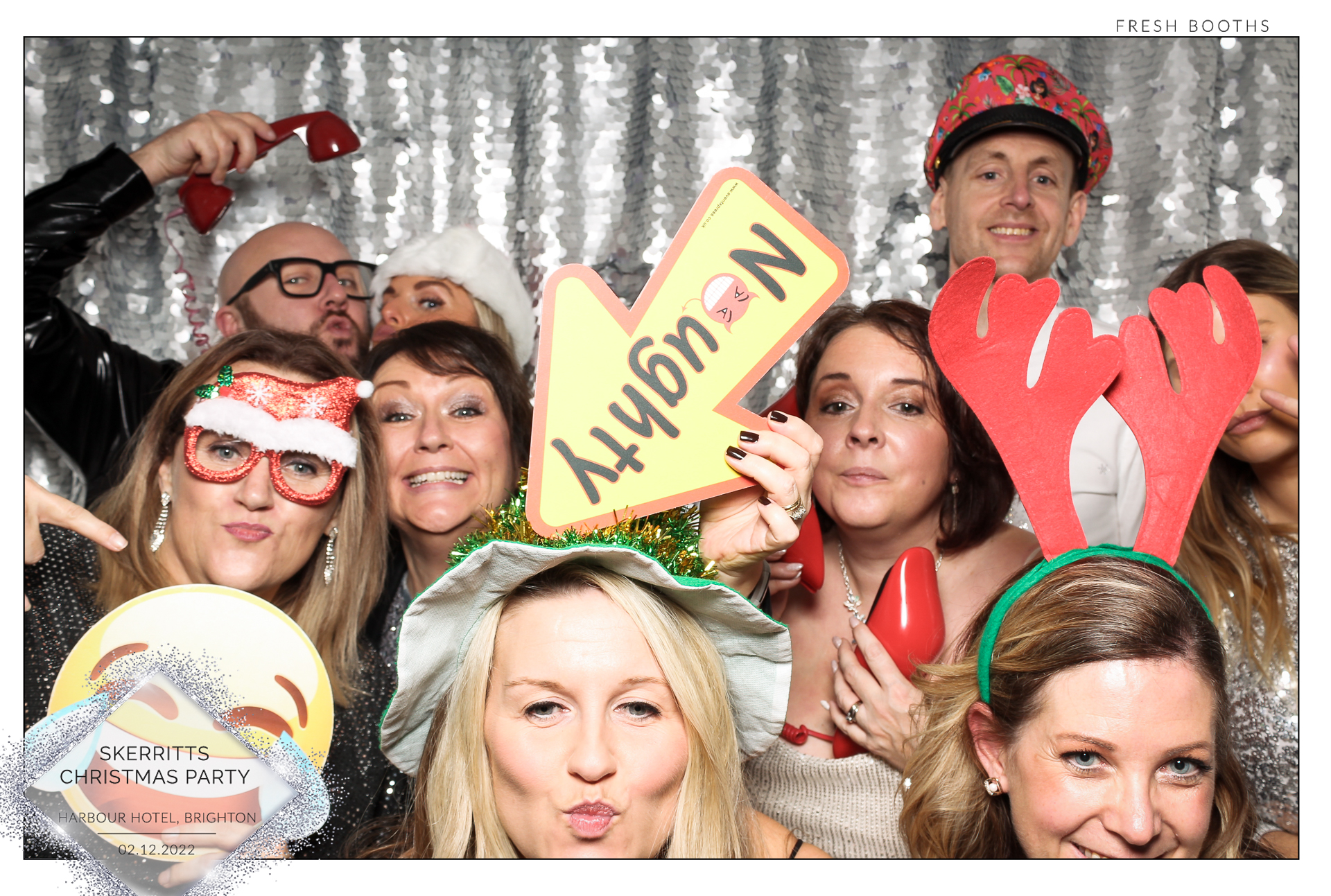 Skerritts Christmas Party - Classic Open Booth | View more photos from the event at gallery.freshbooths.com/u/FreshBooths/Skerritts-Christmas-Party-Classic-Open-Booth
