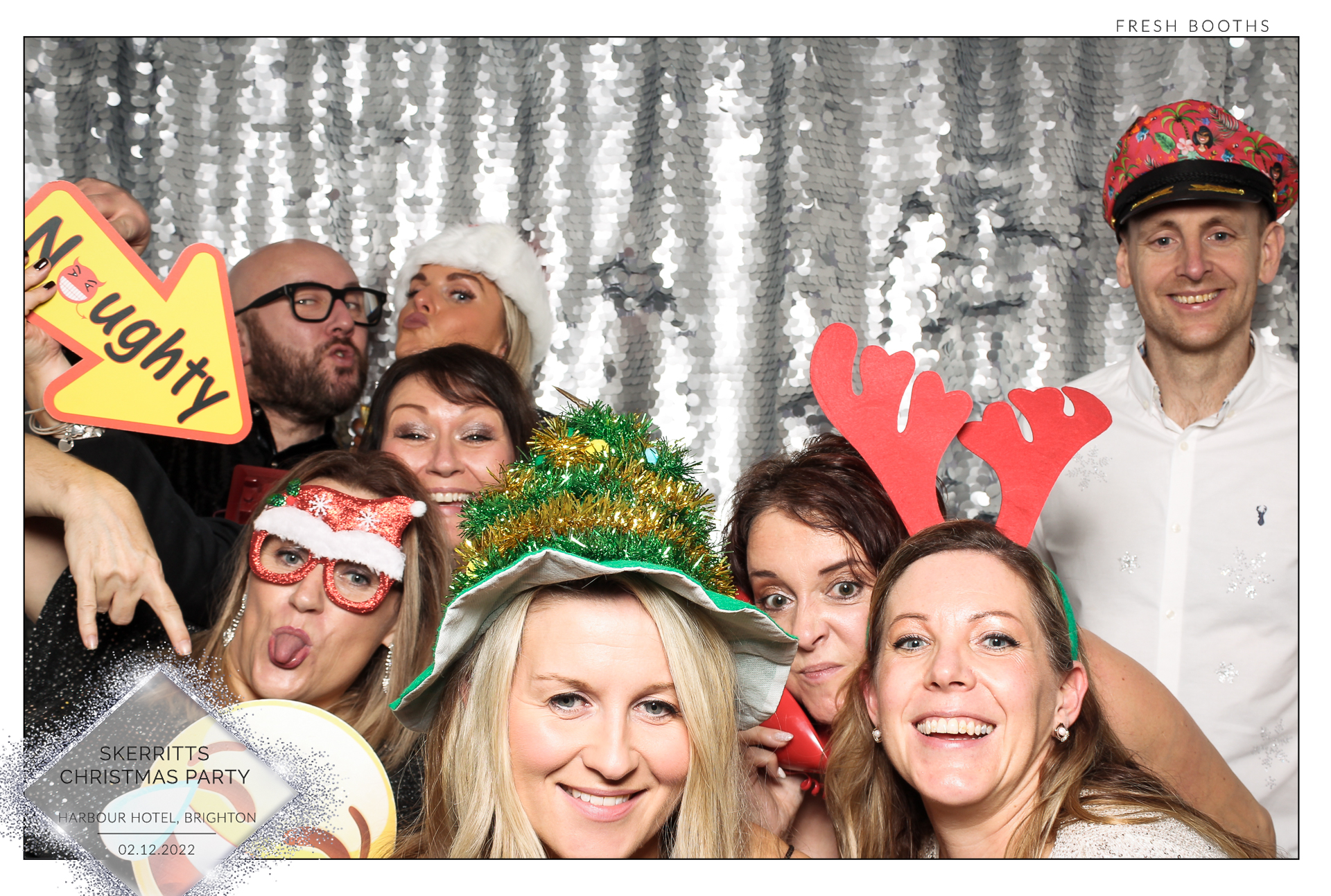 Skerritts Christmas Party - Classic Open Booth | View more photos from the event at gallery.freshbooths.com/u/FreshBooths/Skerritts-Christmas-Party-Classic-Open-Booth