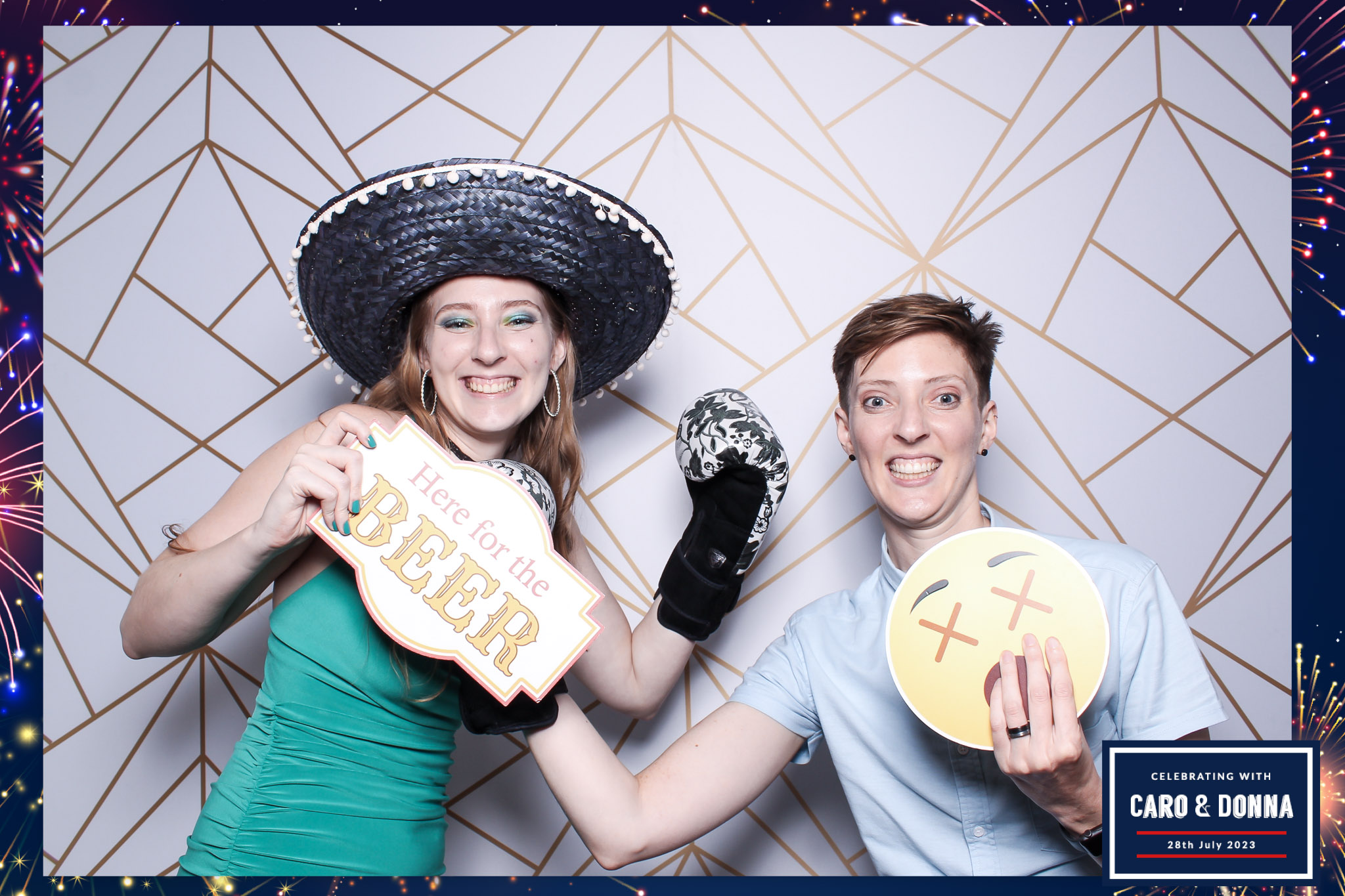 Caro & Donna - Classic Open Booth | View more photos from the event at gallery.freshbooths.com/u/FreshBooths/Caro-Donna-Classic-Open-Booth