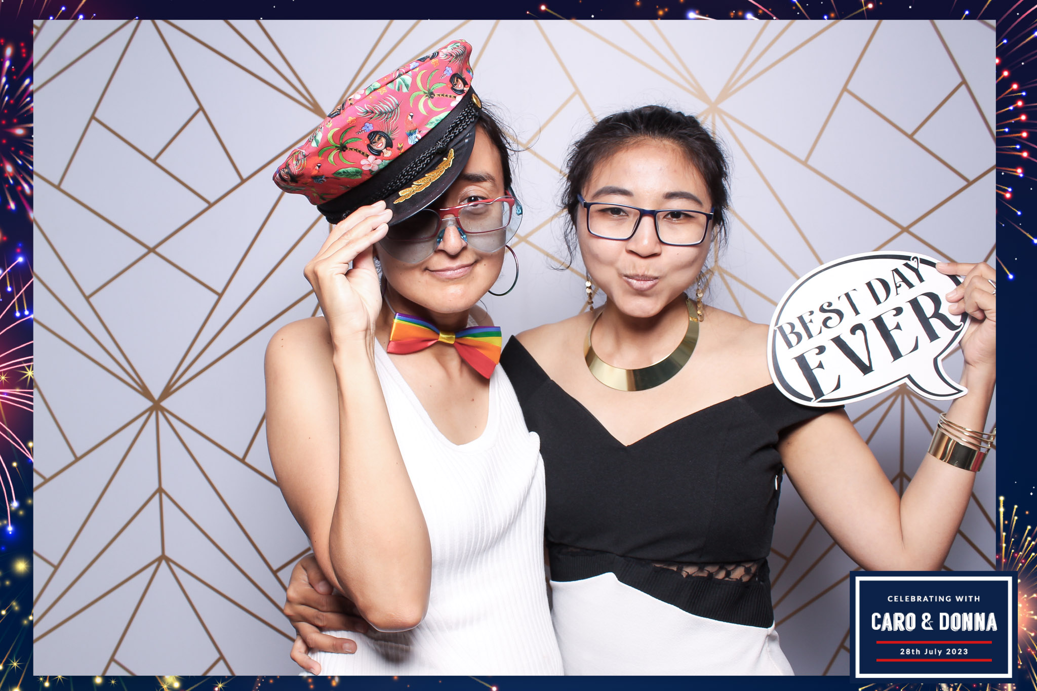 Caro & Donna - Classic Open Booth | View more photos from the event at gallery.freshbooths.com/u/FreshBooths/Caro-Donna-Classic-Open-Booth