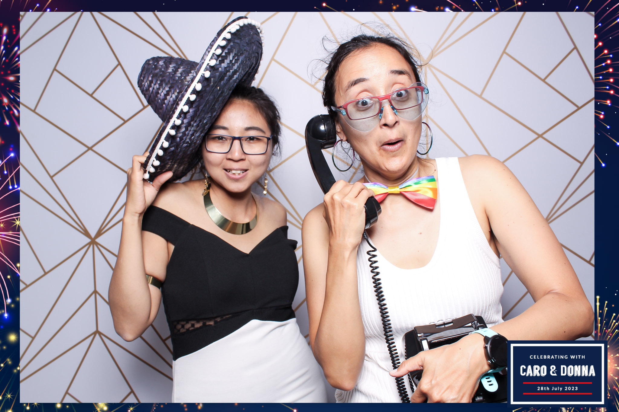 Caro & Donna - Classic Open Booth | View more photos from the event at gallery.freshbooths.com/u/FreshBooths/Caro-Donna-Classic-Open-Booth