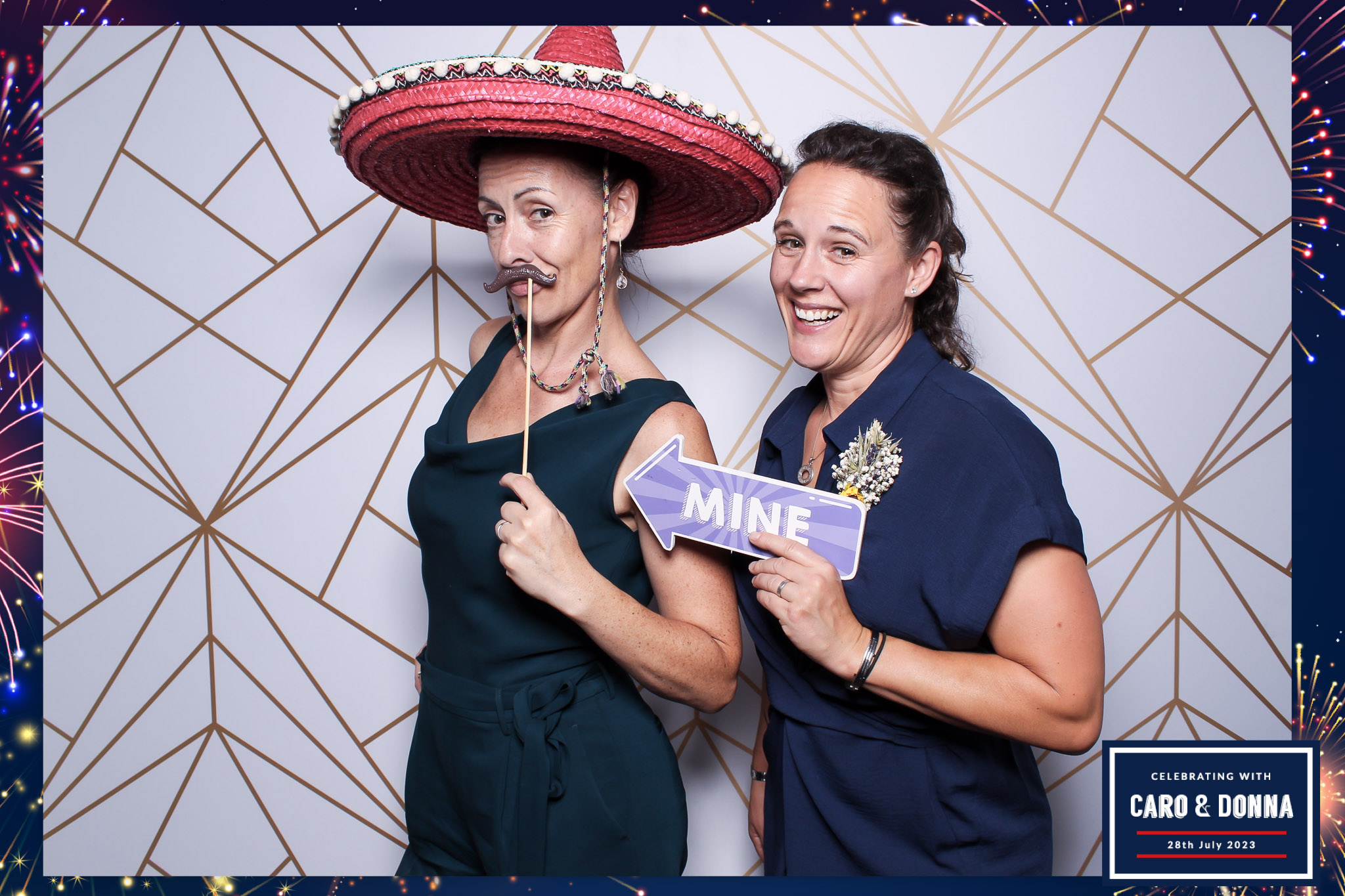 Caro & Donna - Classic Open Booth | View more photos from the event at gallery.freshbooths.com/u/FreshBooths/Caro-Donna-Classic-Open-Booth