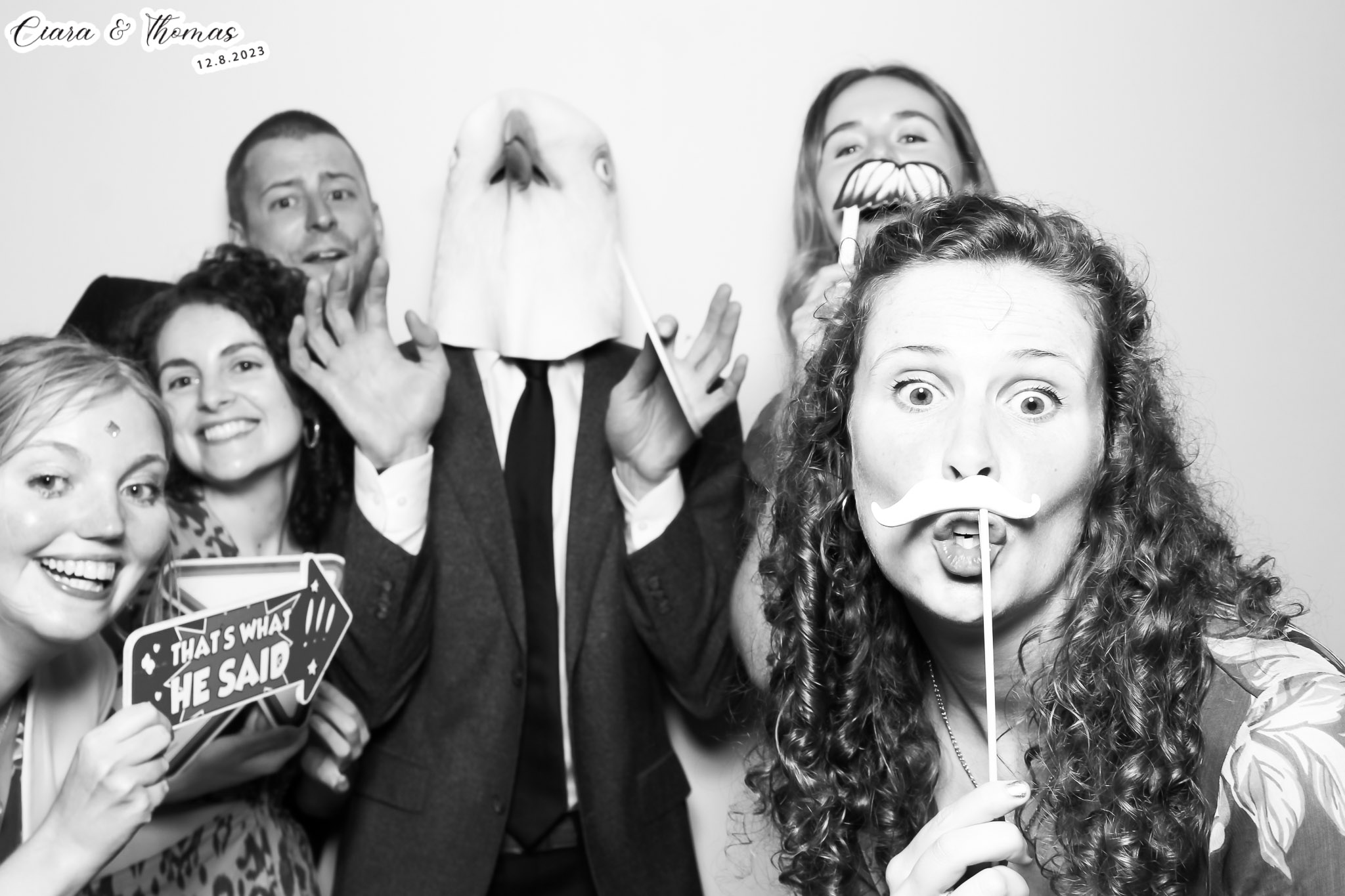 Ciara & Thomas - Classic Open Booth | View more photos from the event at gallery.freshbooths.com/u/FreshBooths/Ciara-Thomas-Classic-Open-Booth