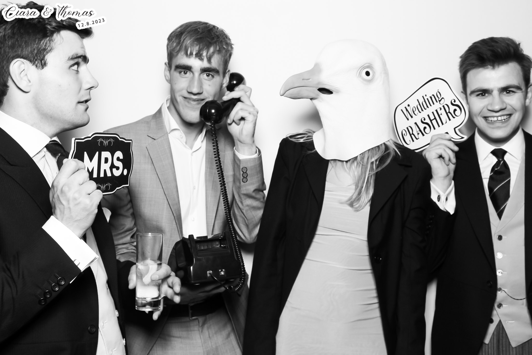 Ciara & Thomas - Classic Open Booth | View more photos from the event at gallery.freshbooths.com/u/FreshBooths/Ciara-Thomas-Classic-Open-Booth