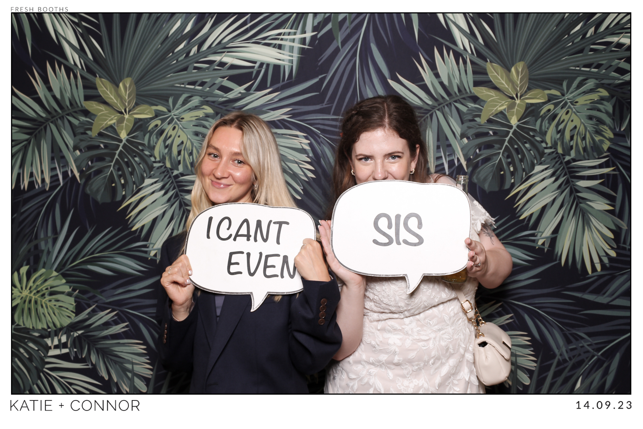 Katie & Connor Wedding - Classic Open Booth | View more photos from the event at gallery.freshbooths.com/u/FreshBooths/Katie-Connor-Wedding-Classic-Open-Booth