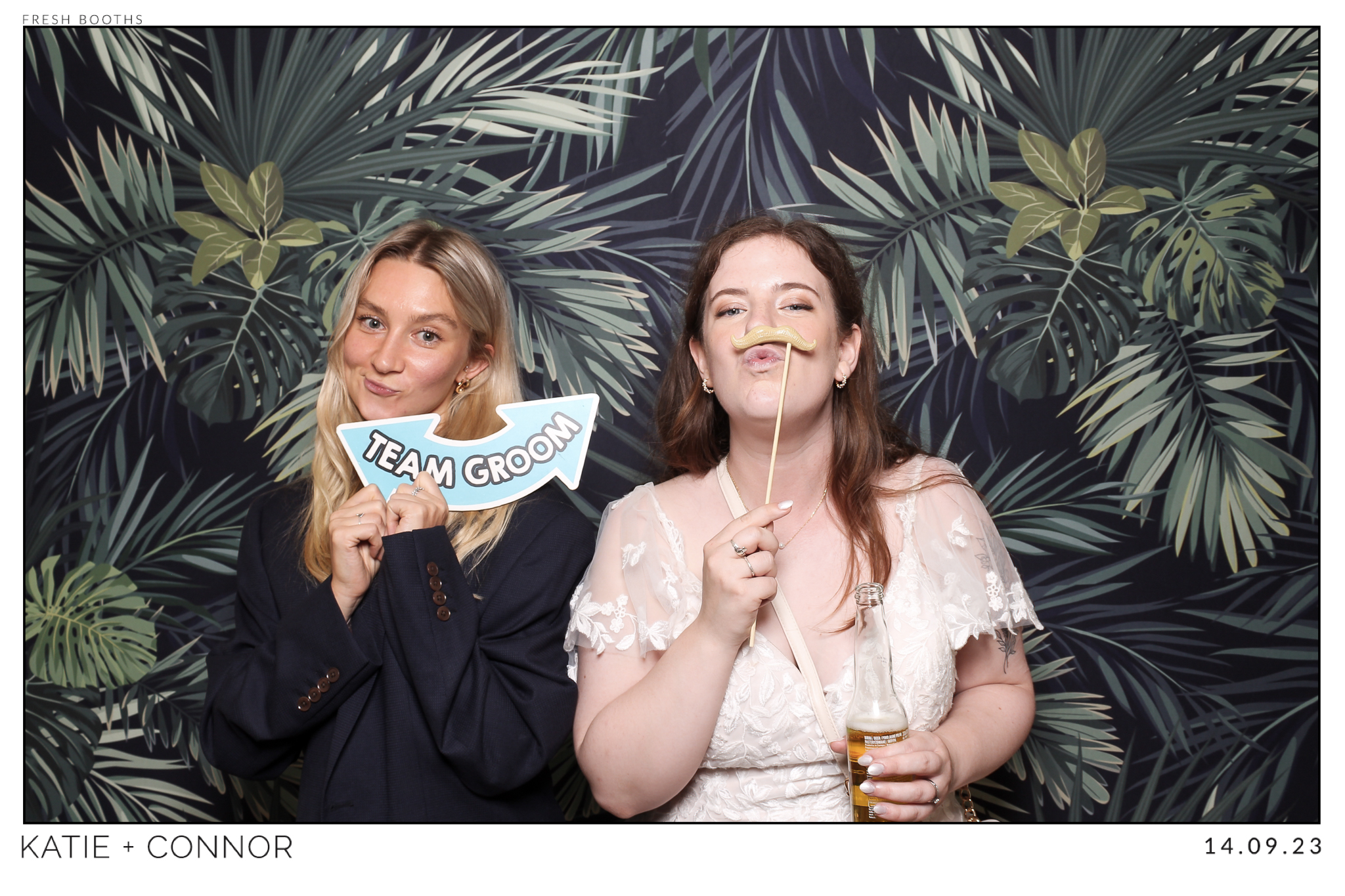 Katie & Connor Wedding - Classic Open Booth | View more photos from the event at gallery.freshbooths.com/u/FreshBooths/Katie-Connor-Wedding-Classic-Open-Booth