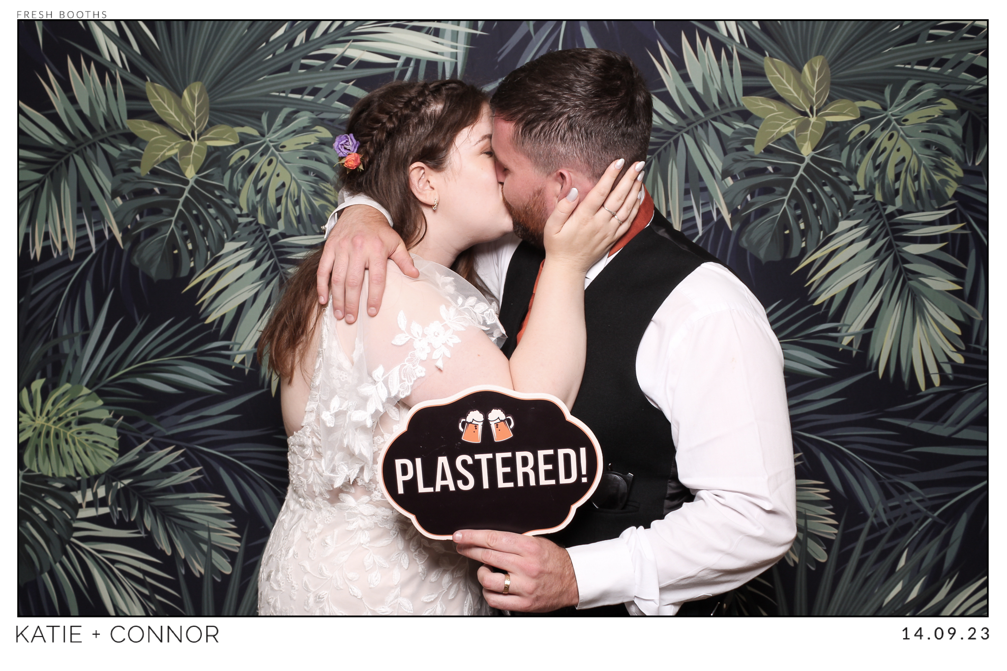 Katie & Connor Wedding - Classic Open Booth | View more photos from the event at gallery.freshbooths.com/u/FreshBooths/Katie-Connor-Wedding-Classic-Open-Booth