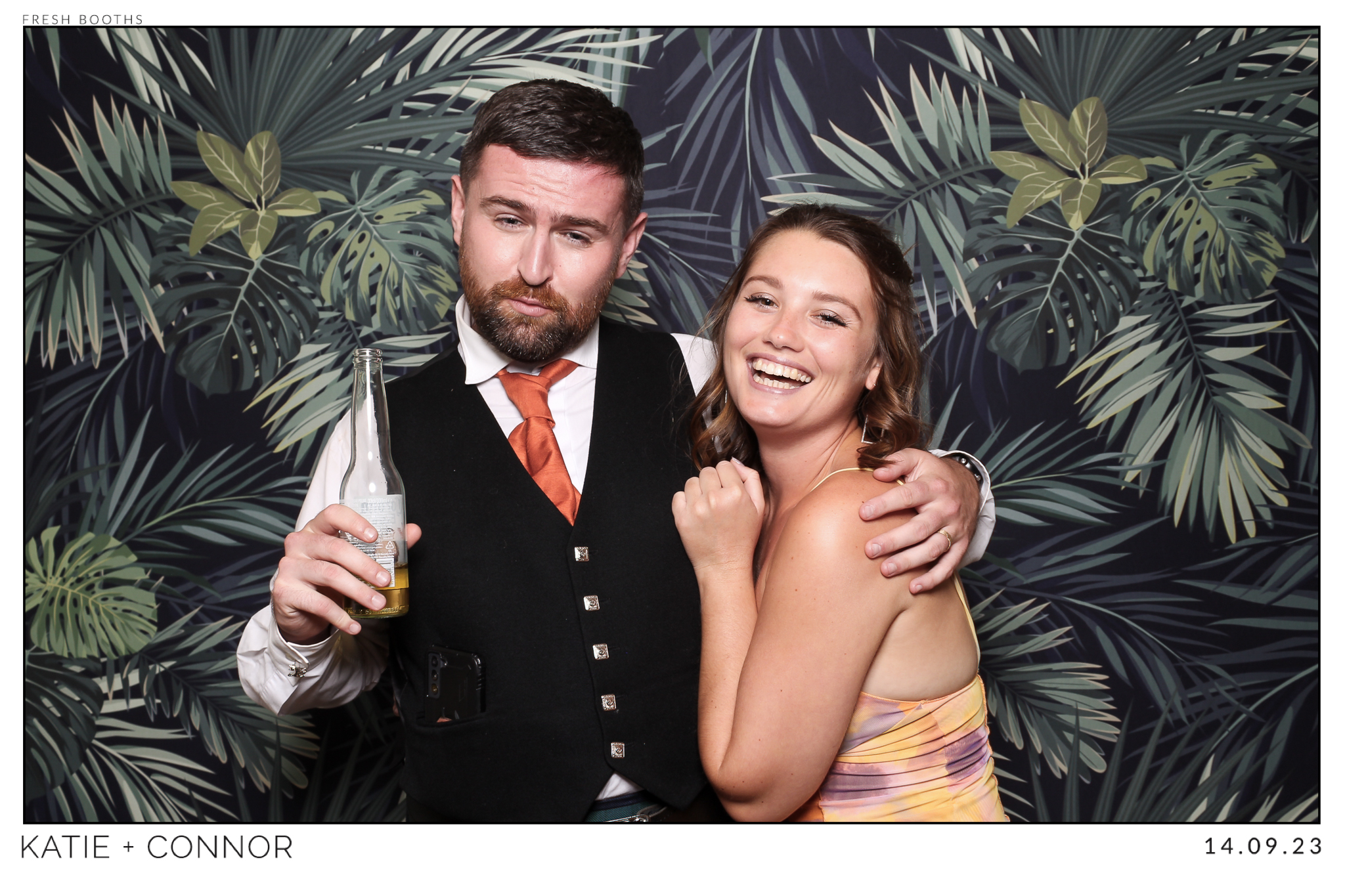 Katie & Connor Wedding - Classic Open Booth | View more photos from the event at gallery.freshbooths.com/u/FreshBooths/Katie-Connor-Wedding-Classic-Open-Booth