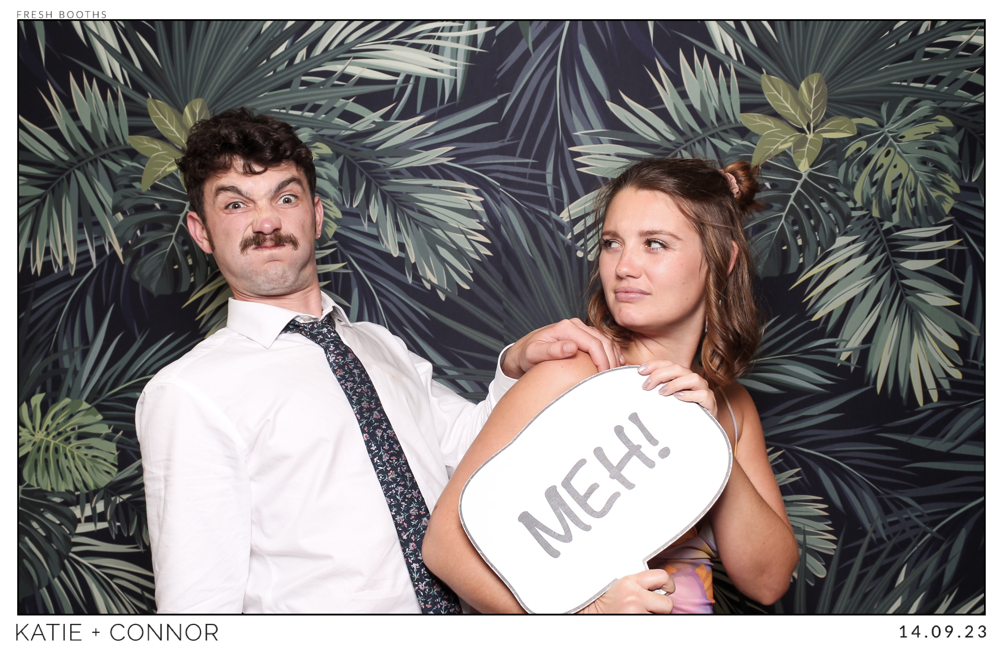 Katie & Connor Wedding - Classic Open Booth | View more photos from the event at gallery.freshbooths.com/u/FreshBooths/Katie-Connor-Wedding-Classic-Open-Booth