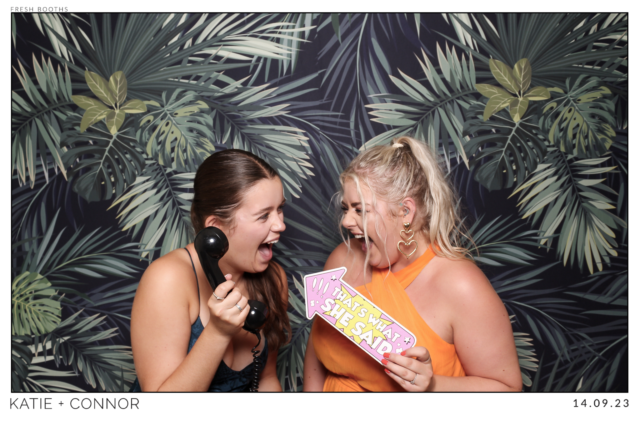 Katie & Connor Wedding - Classic Open Booth | View more photos from the event at gallery.freshbooths.com/u/FreshBooths/Katie-Connor-Wedding-Classic-Open-Booth