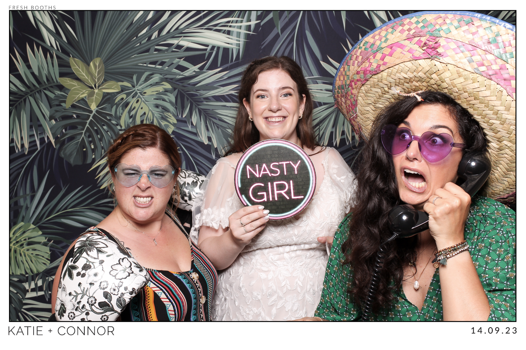 Katie & Connor Wedding - Classic Open Booth | View more photos from the event at gallery.freshbooths.com/u/FreshBooths/Katie-Connor-Wedding-Classic-Open-Booth