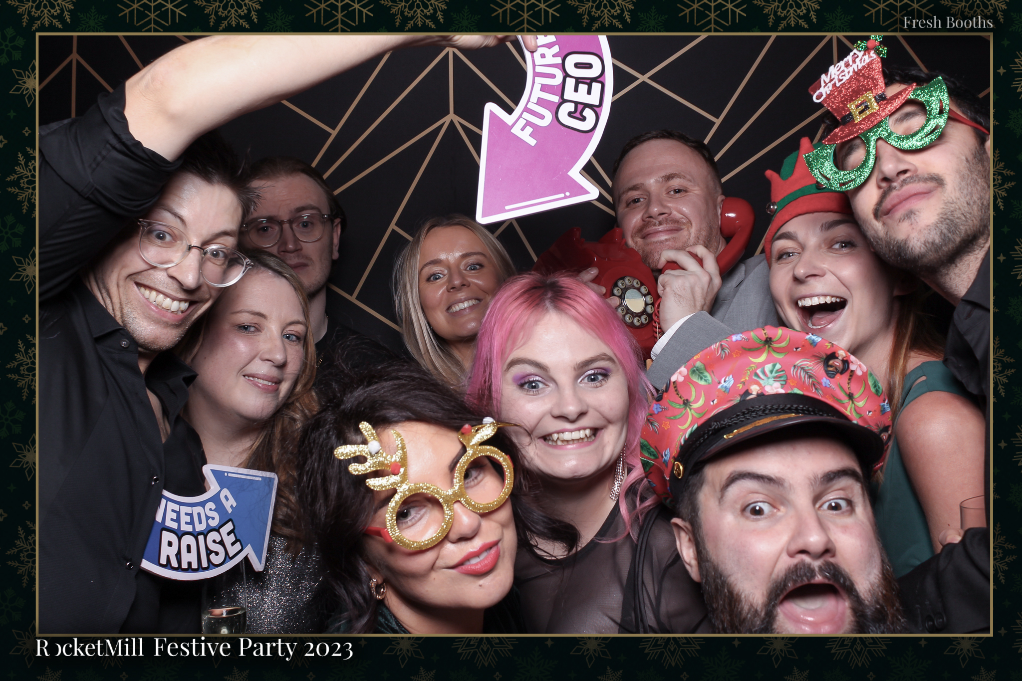 RocketMill Christmas Party 2023 | View more photos from the event at gallery.freshbooths.com/u/FreshBooths/RocketMill-Christmas-Party-2023