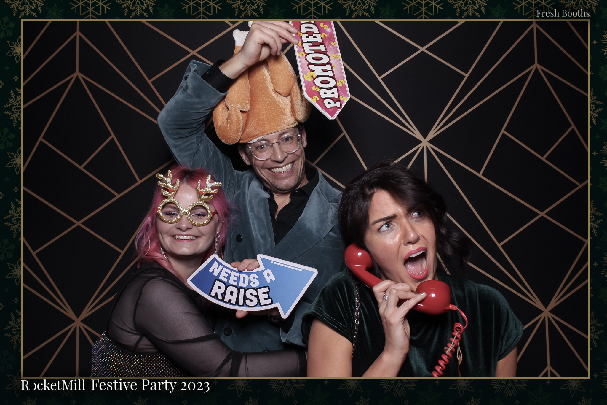 RocketMill Christmas Party 2023 | View more photos from the event at gallery.freshbooths.com/u/FreshBooths/RocketMill-Christmas-Party-2023