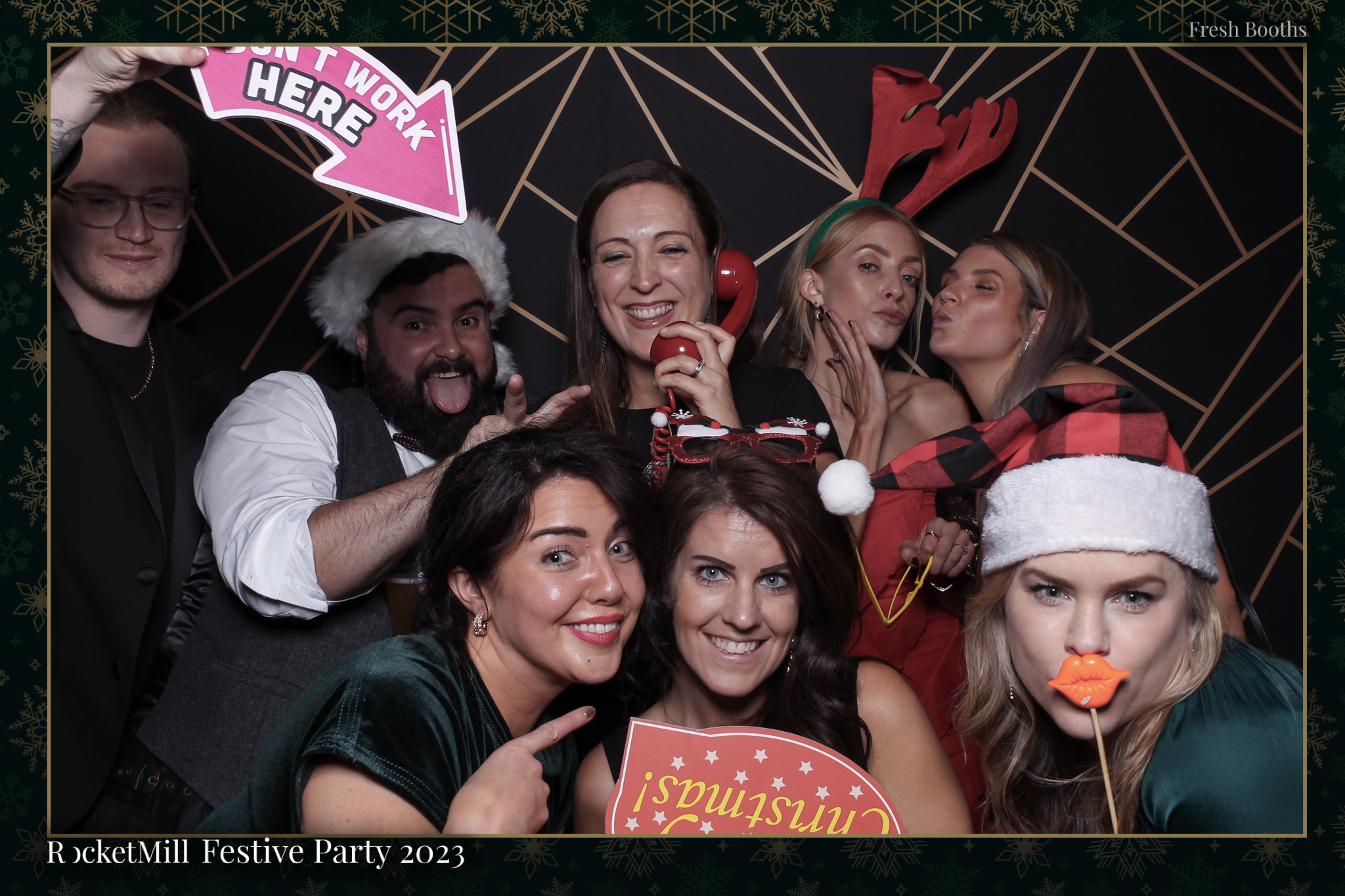 RocketMill Christmas Party 2023 | View more photos from the event at gallery.freshbooths.com/u/FreshBooths/RocketMill-Christmas-Party-2023