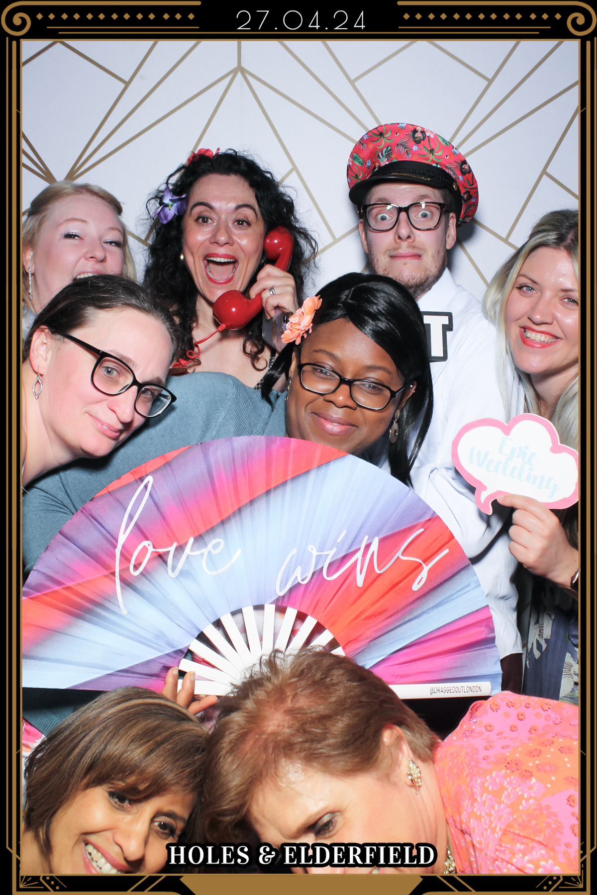 Holes & Elderfield Wedding - Selfie Mirror | View more photos from the event at gallery.freshbooths.com/u/FreshBooths/Holes-Elderfield-Wedding-Selfie-Mirror