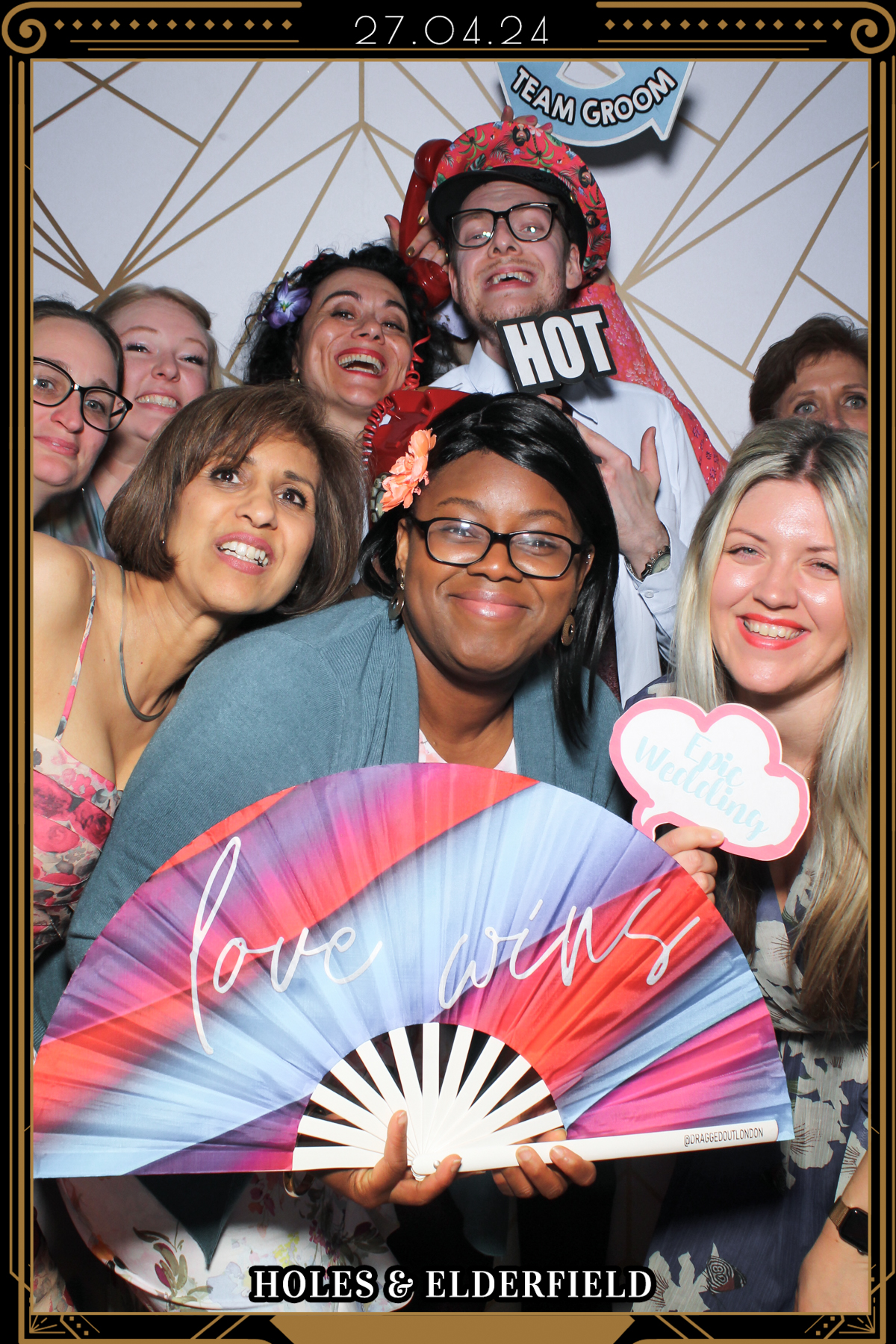 Holes & Elderfield Wedding - Selfie Mirror | View more photos from the event at gallery.freshbooths.com/u/FreshBooths/Holes-Elderfield-Wedding-Selfie-Mirror