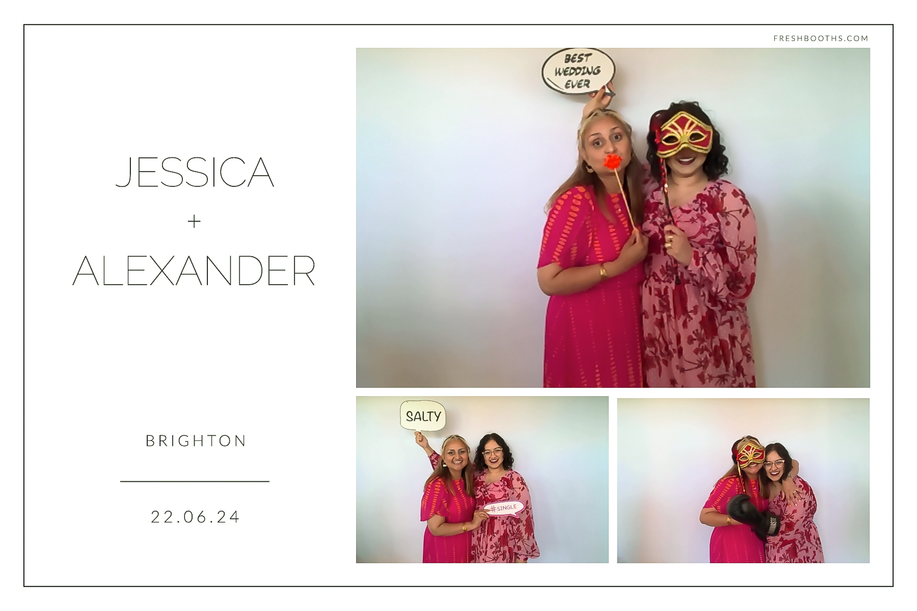 Jessica + Alexandra | View more photos from the event at gallery.freshbooths.com/u/FreshBooths/Jessica-Alexandra
