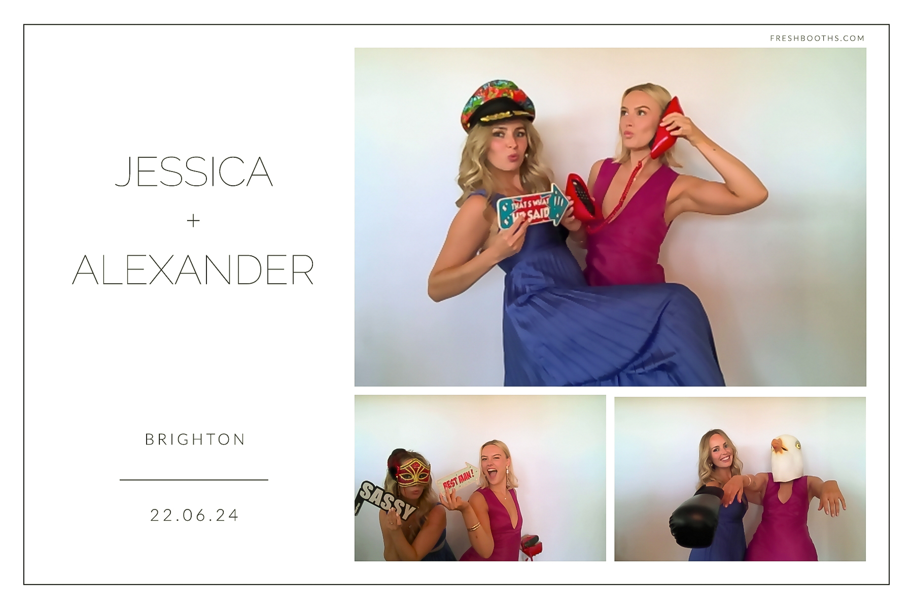 Jessica + Alexandra | View more photos from the event at gallery.freshbooths.com/u/FreshBooths/Jessica-Alexandra