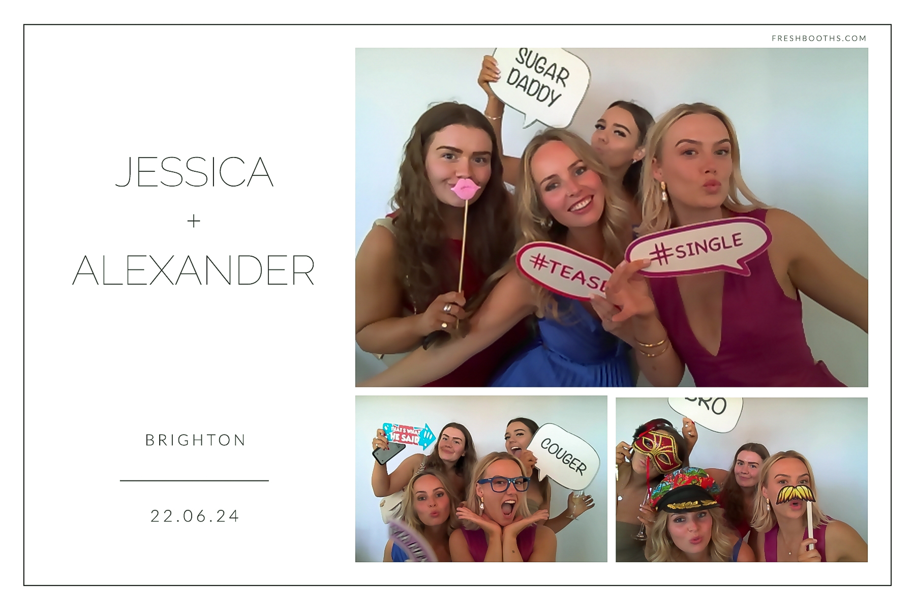Jessica + Alexandra | View more photos from the event at gallery.freshbooths.com/u/FreshBooths/Jessica-Alexandra