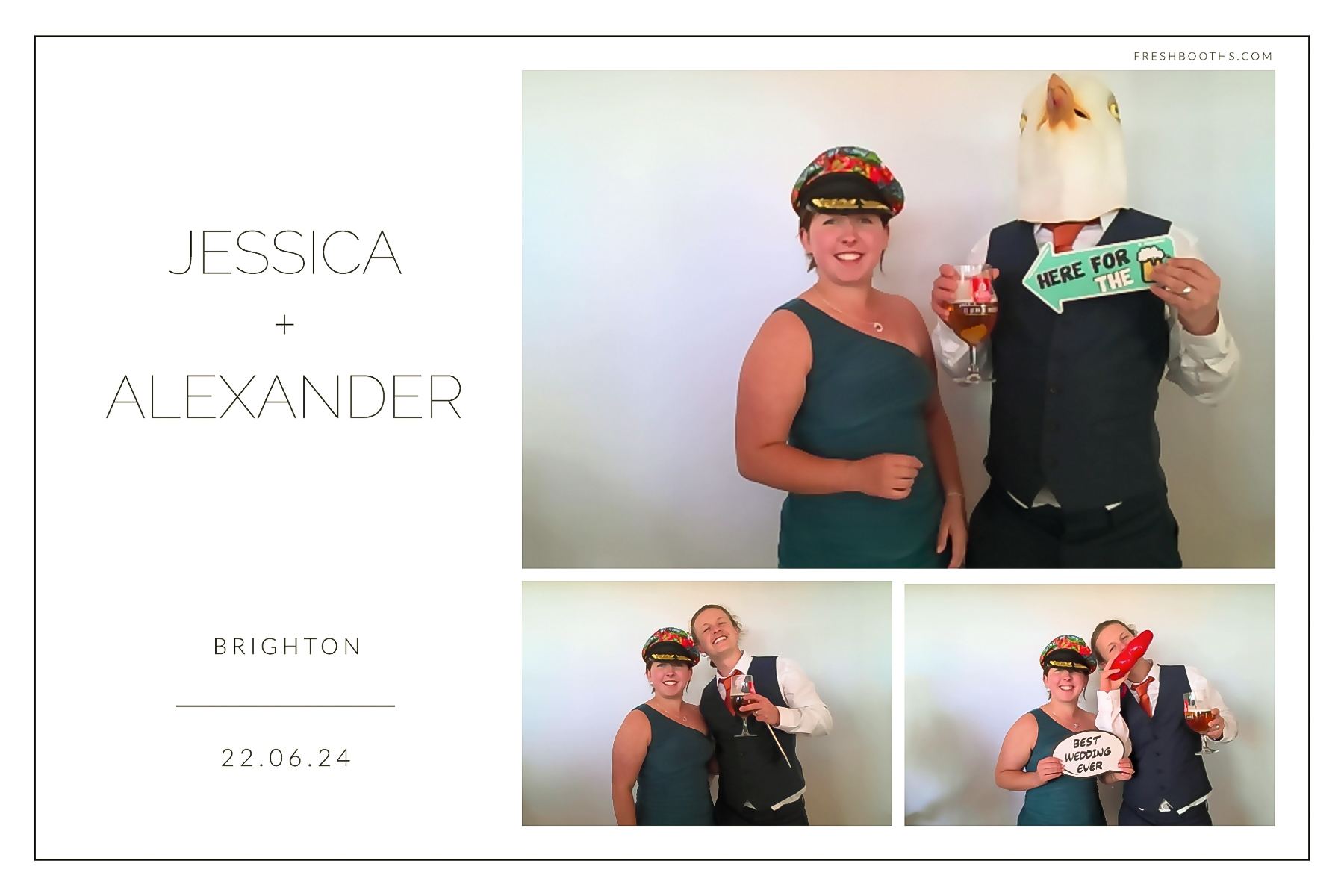Jessica + Alexandra | View more photos from the event at gallery.freshbooths.com/u/FreshBooths/Jessica-Alexandra