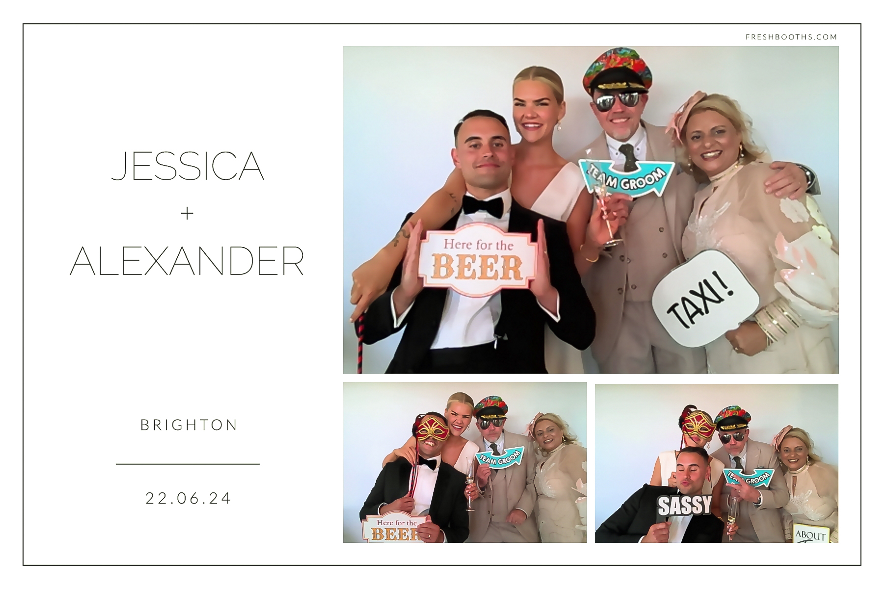 Jessica + Alexandra | View more photos from the event at gallery.freshbooths.com/u/FreshBooths/Jessica-Alexandra