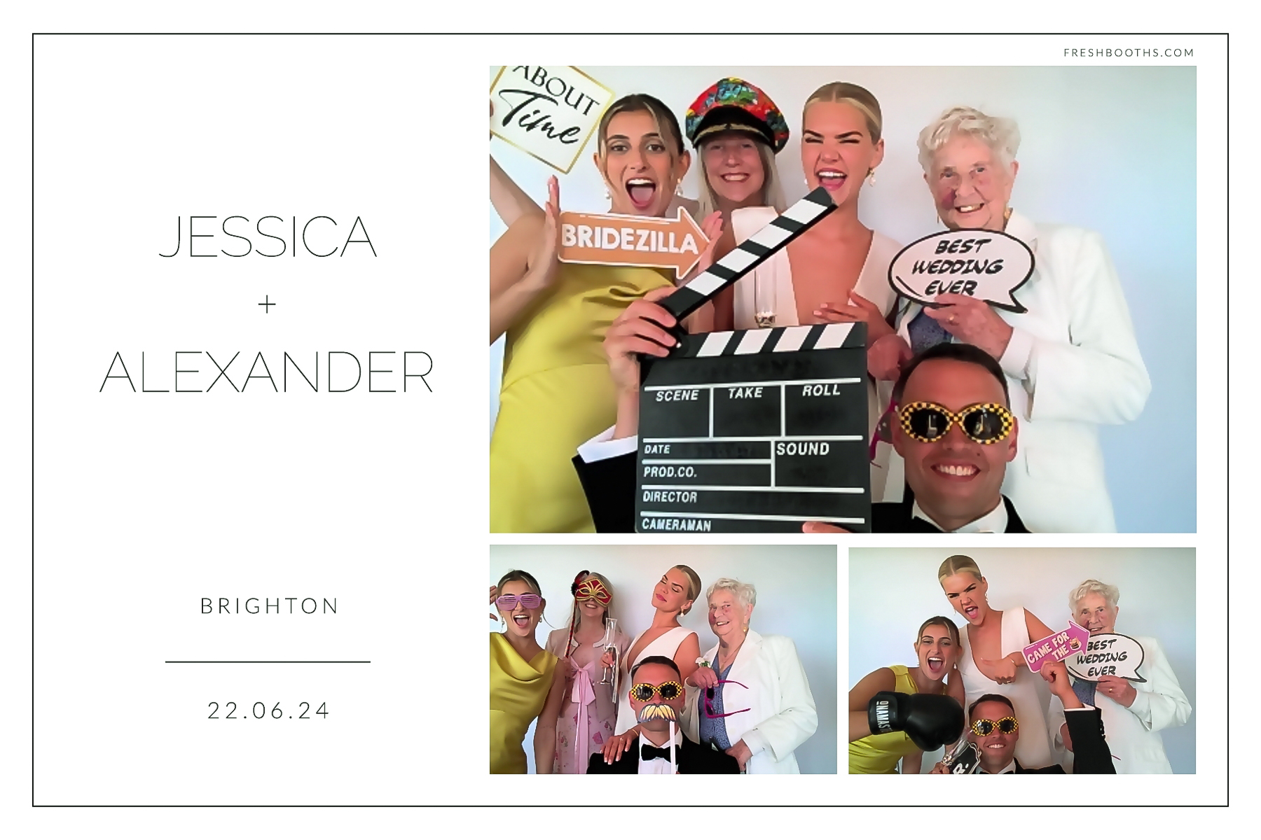 Jessica + Alexandra | View more photos from the event at gallery.freshbooths.com/u/FreshBooths/Jessica-Alexandra