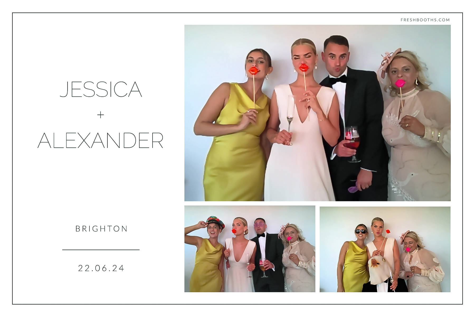 Jessica + Alexandra | View more photos from the event at gallery.freshbooths.com/u/FreshBooths/Jessica-Alexandra