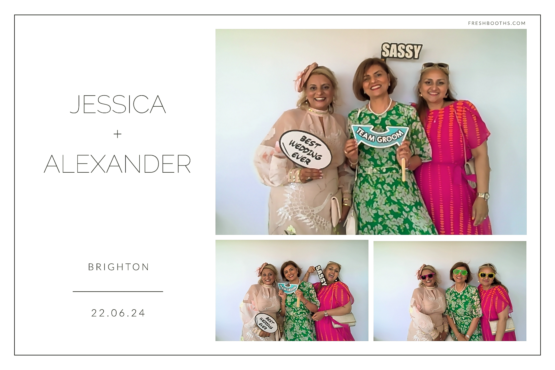 Jessica + Alexandra | View more photos from the event at gallery.freshbooths.com/u/FreshBooths/Jessica-Alexandra