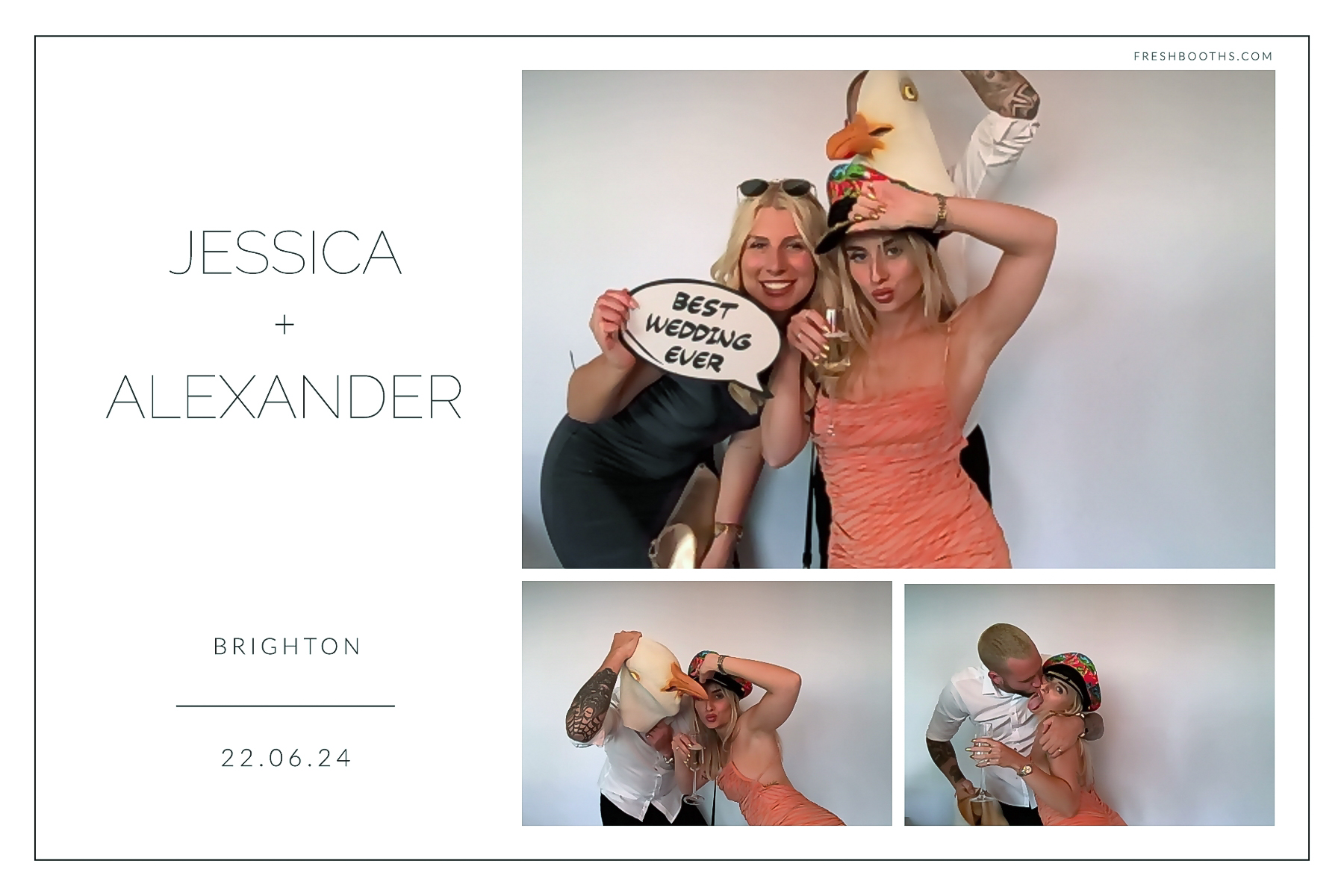 Jessica + Alexandra | View more photos from the event at gallery.freshbooths.com/u/FreshBooths/Jessica-Alexandra