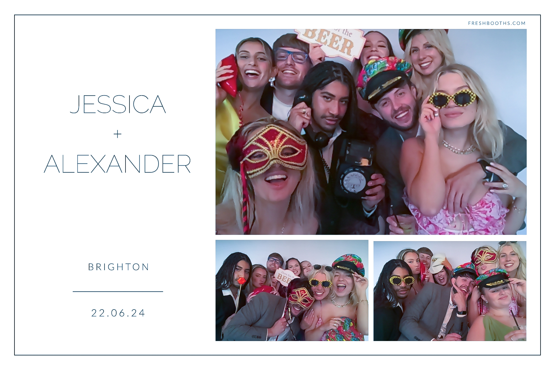Jessica + Alexandra | View more photos from the event at gallery.freshbooths.com/u/FreshBooths/Jessica-Alexandra