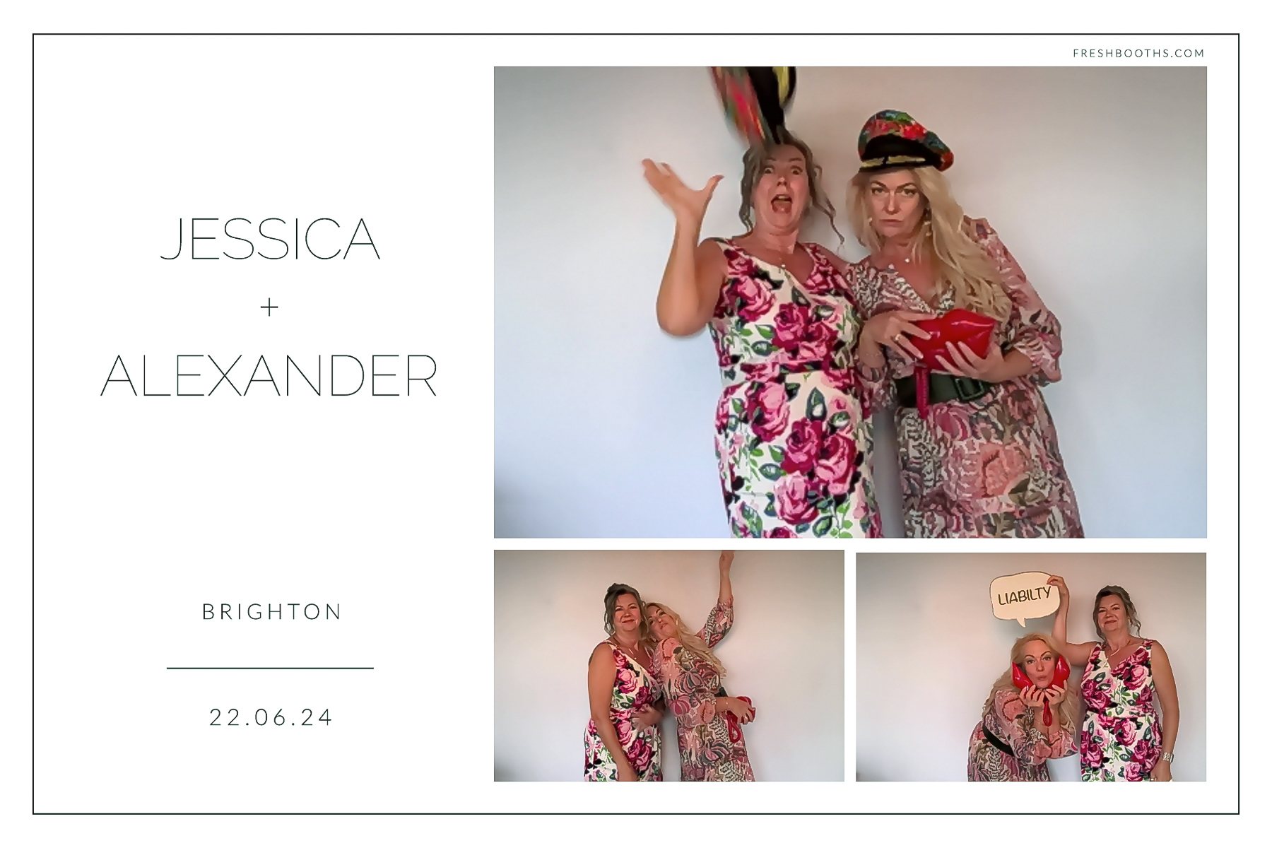 Jessica + Alexandra | View more photos from the event at gallery.freshbooths.com/u/FreshBooths/Jessica-Alexandra