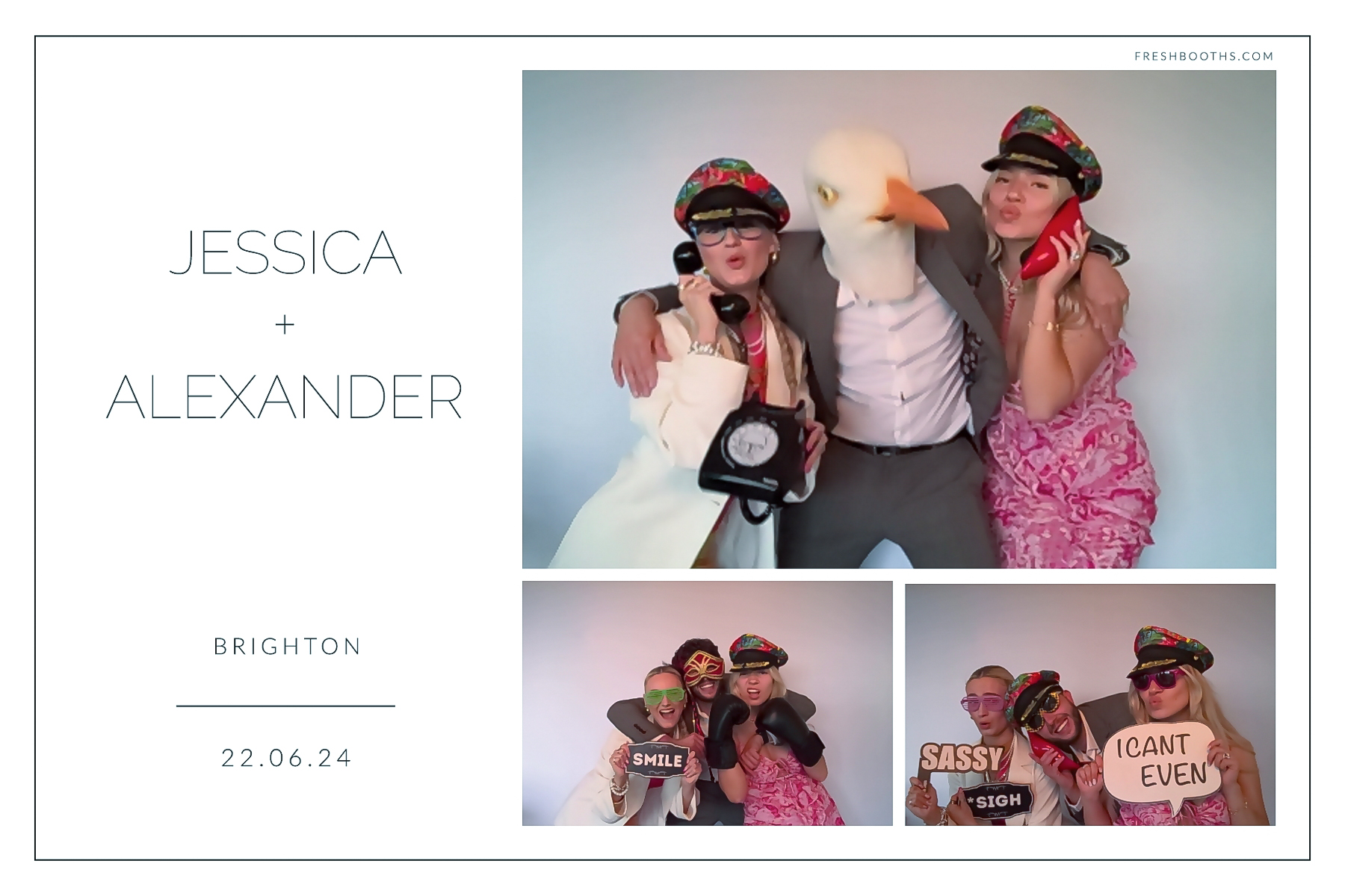 Jessica + Alexandra | View more photos from the event at gallery.freshbooths.com/u/FreshBooths/Jessica-Alexandra
