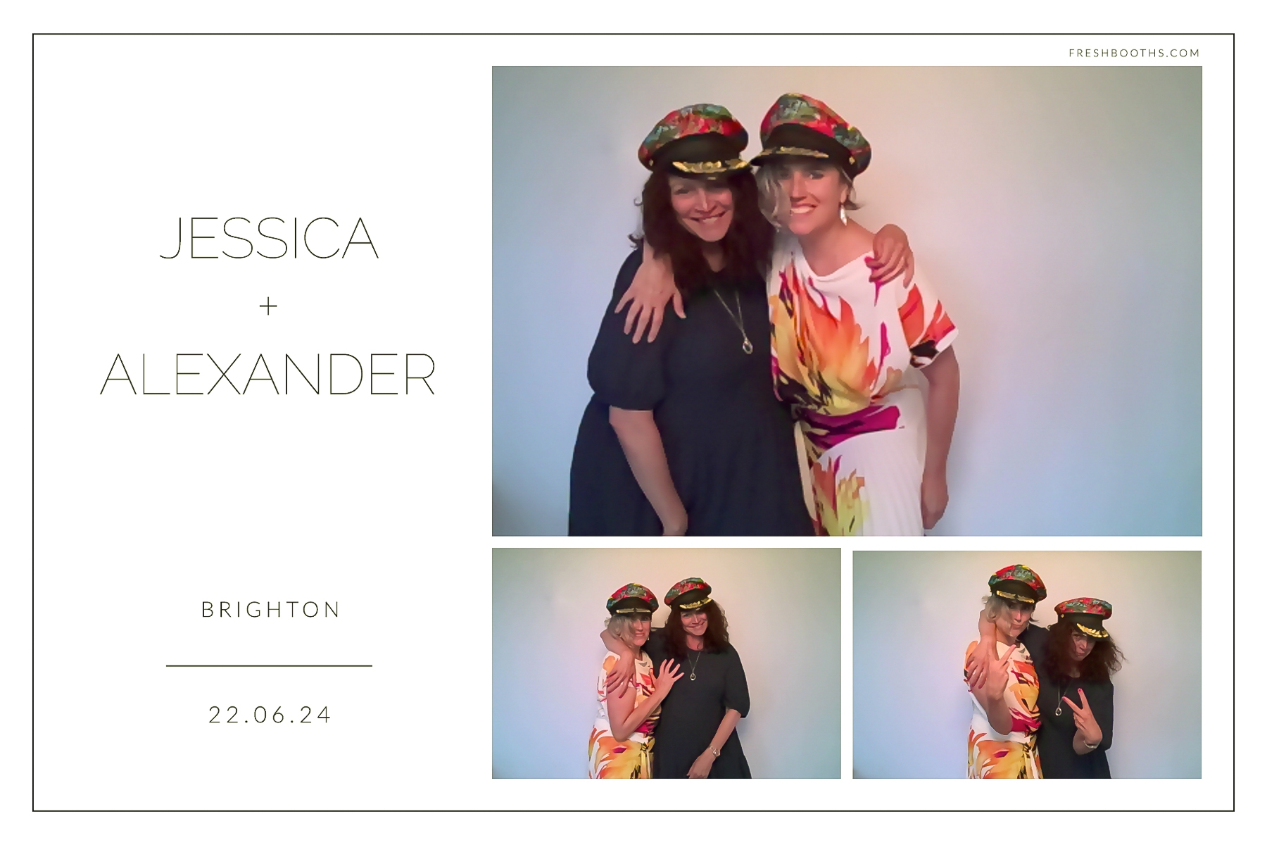 Jessica + Alexandra | View more photos from the event at gallery.freshbooths.com/u/FreshBooths/Jessica-Alexandra